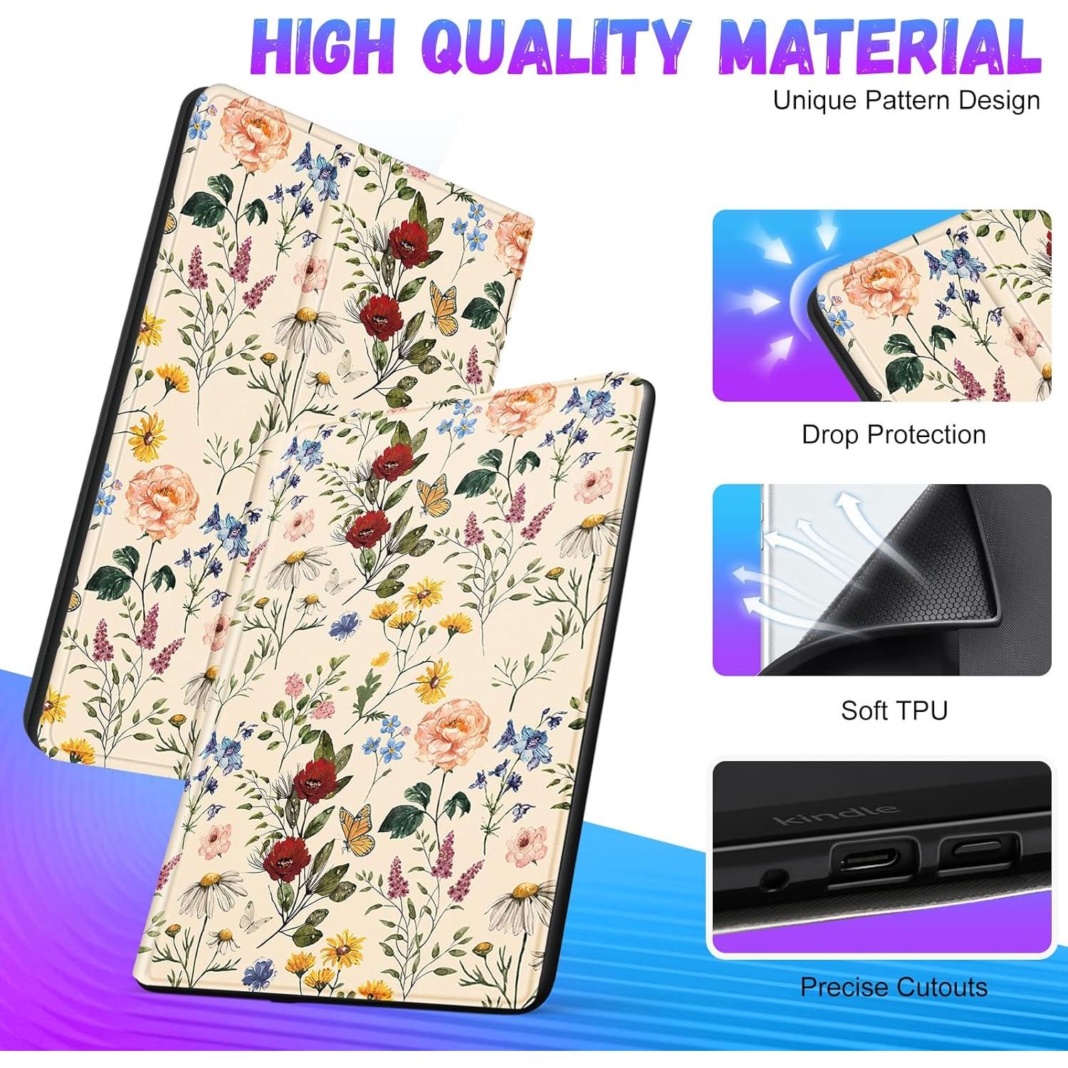 Funda para Kindle Paperwhite 11ª Gen 2021 - Flor Vintage