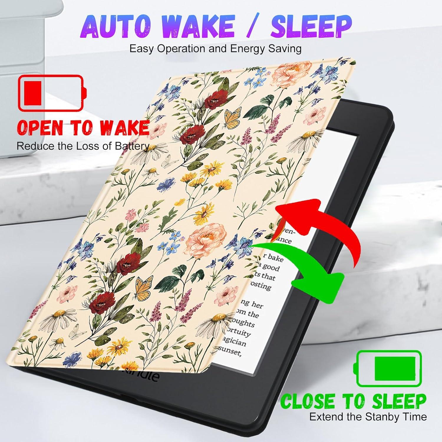 Funda para Kindle Paperwhite 11ª Gen 2021 - Flor Vintage