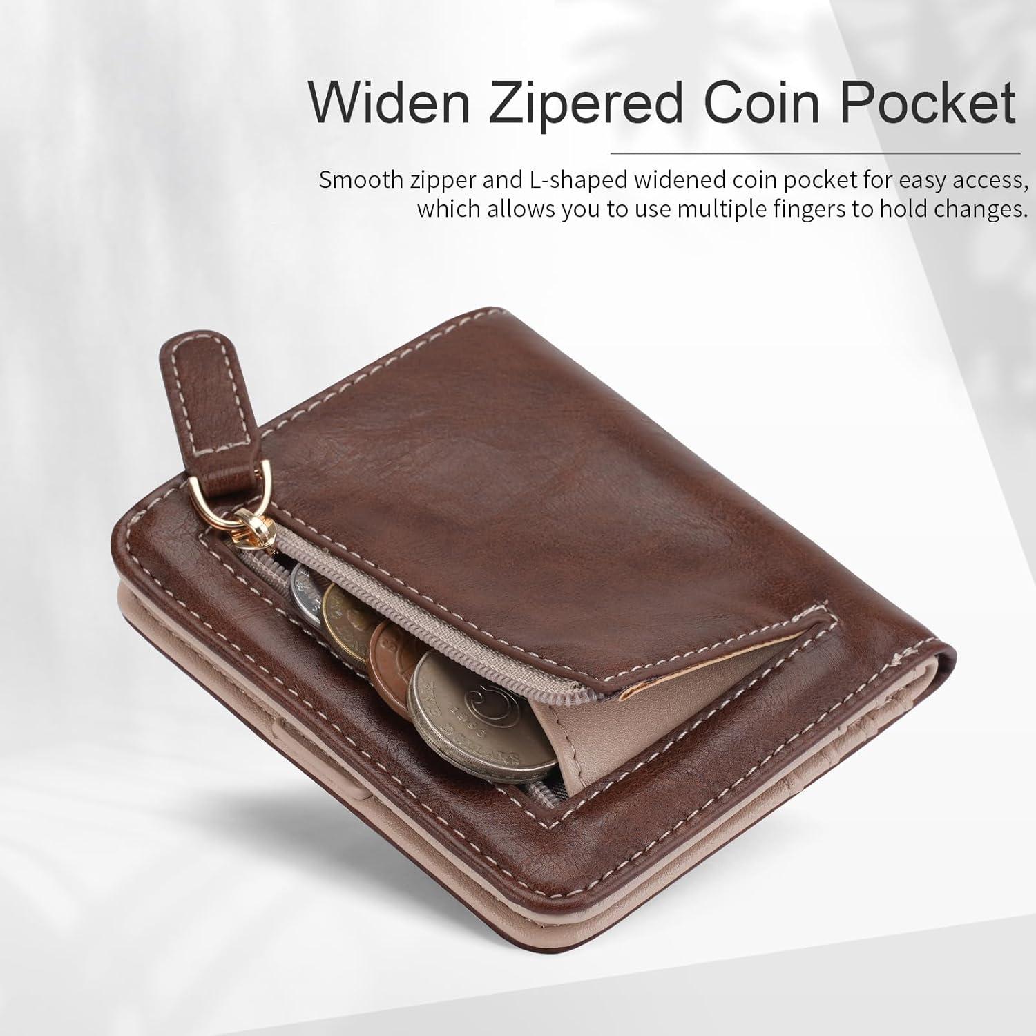 Cartera APHISON Girasol RFID de Cuero para Mujeres