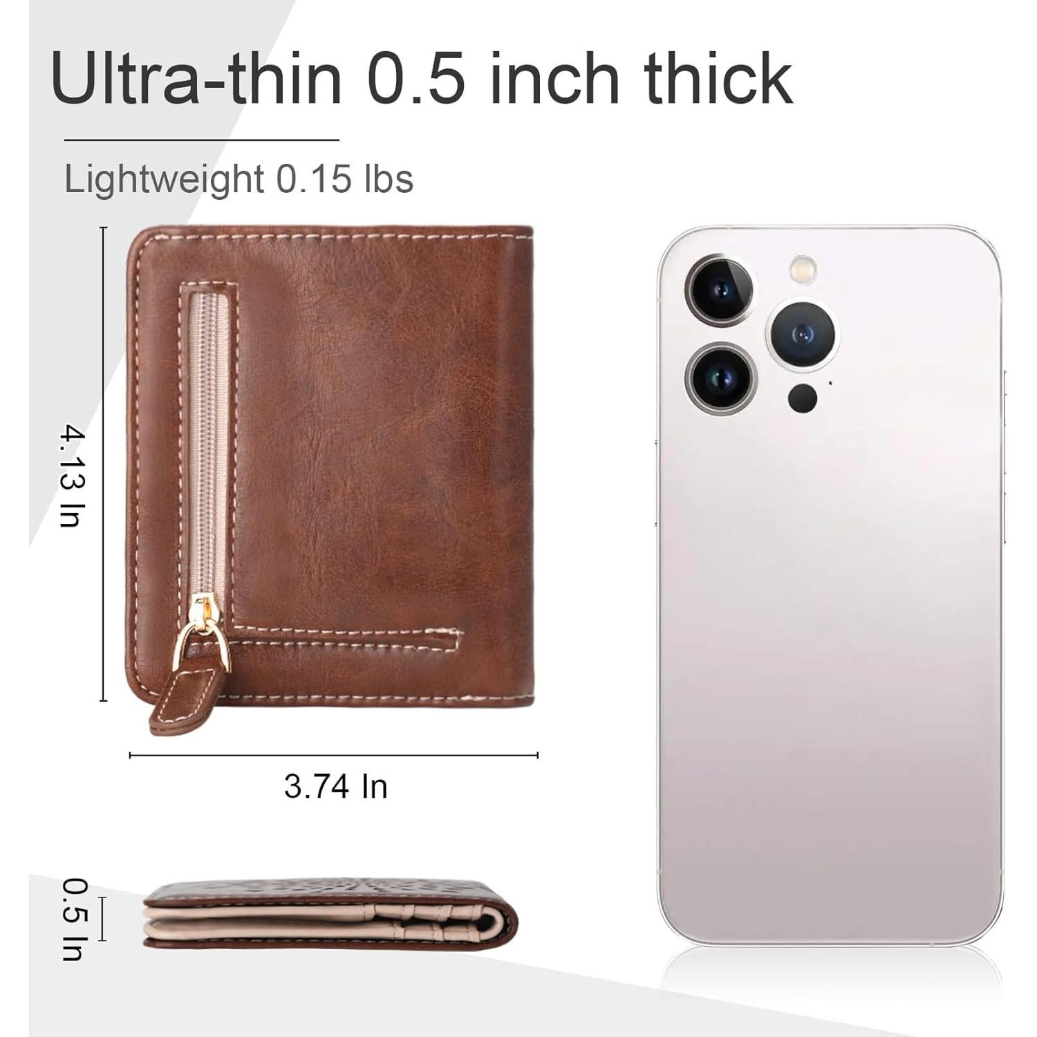 Cartera APHISON Girasol RFID de Cuero para Mujeres