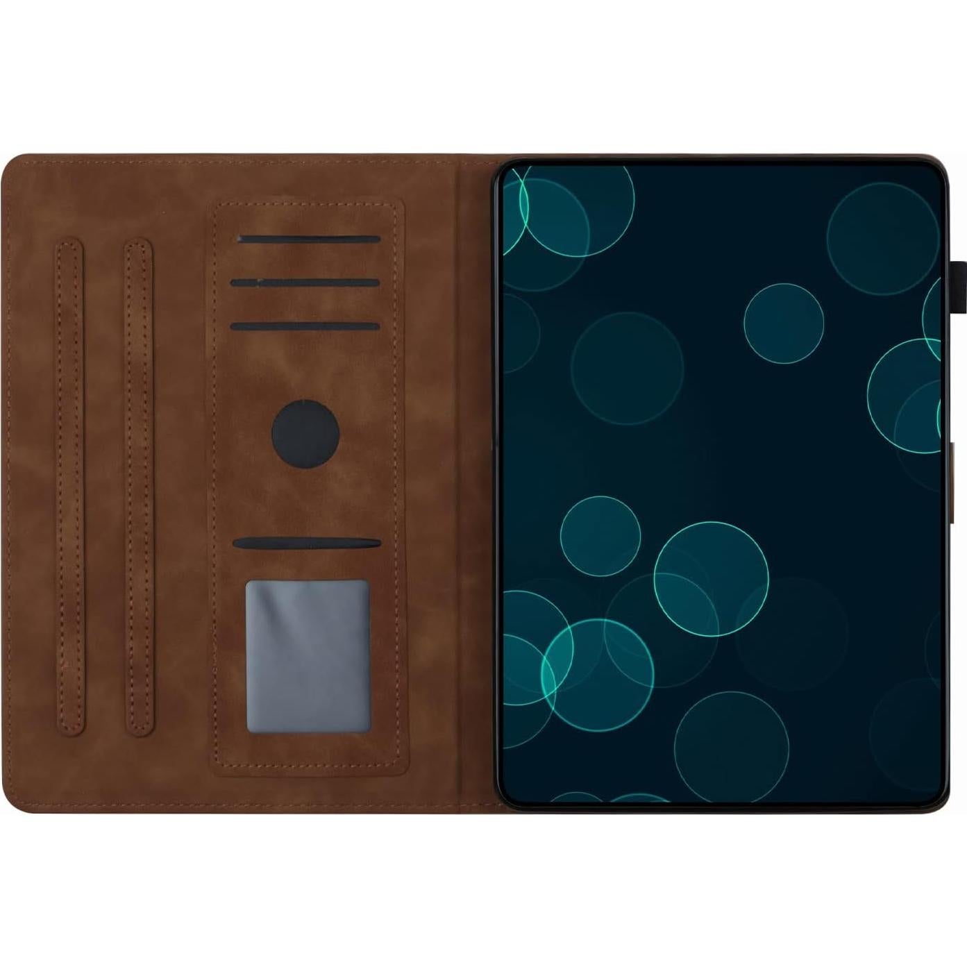 Funda KEROM para Tableta Fire HD 10/10 Plus - Cuero Marrón