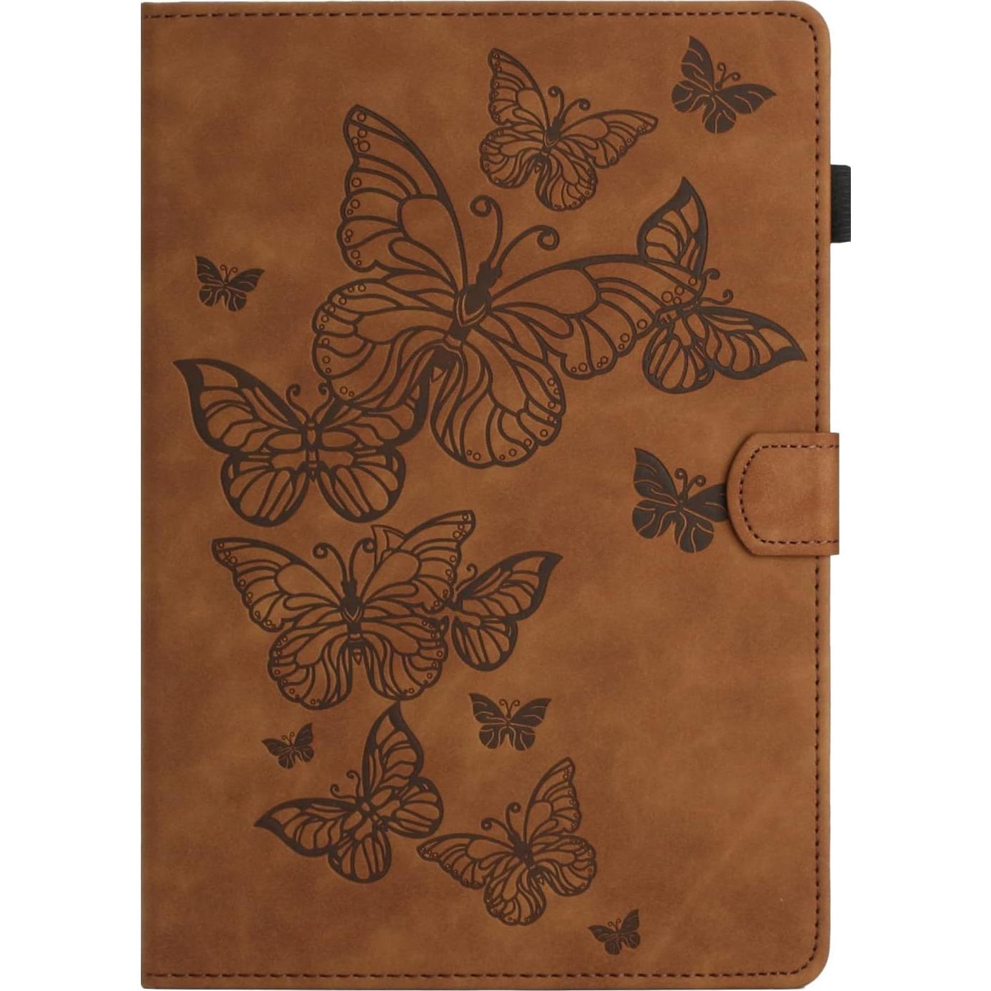 Funda KEROM para Tableta Fire HD 10/10 Plus - Cuero Marrón
