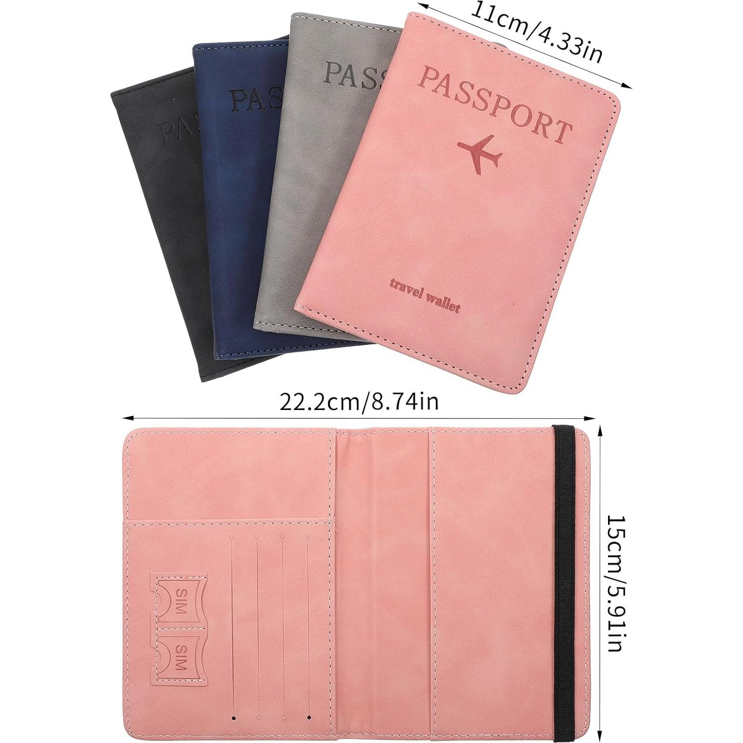 Combo 4 Fundas para Pasaporte y Tarjeta de Vacuna Mekueeex