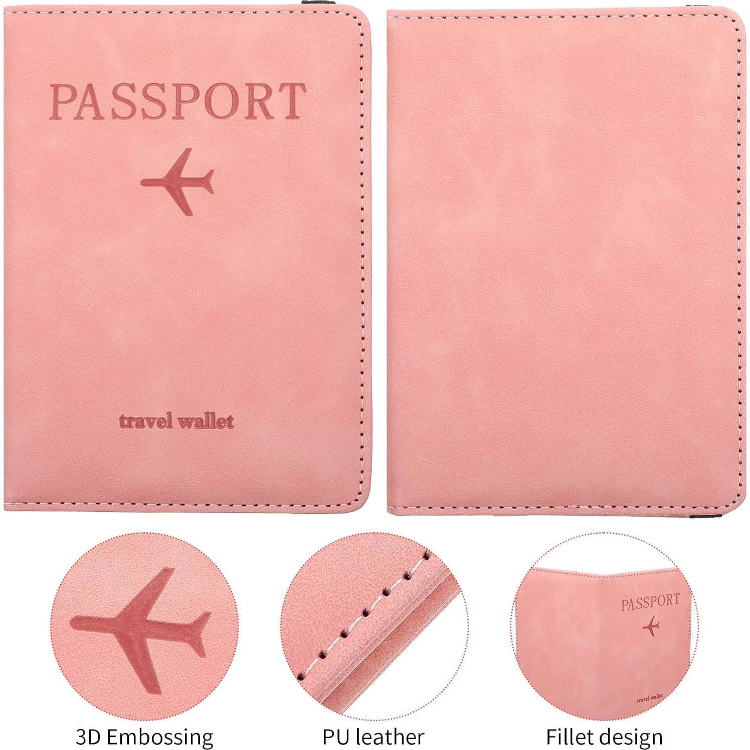 Combo 4 Fundas para Pasaporte y Tarjeta de Vacuna Mekueeex
