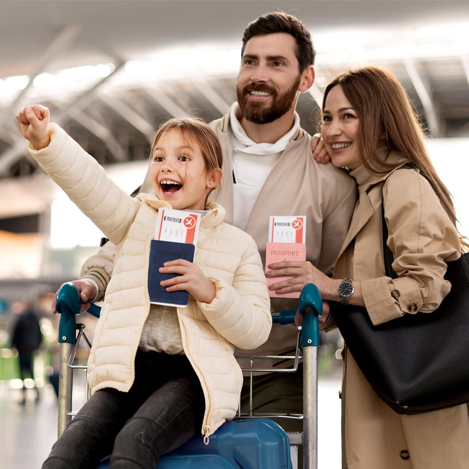 Combo 4 Fundas para Pasaporte y Tarjeta de Vacuna Mekueeex