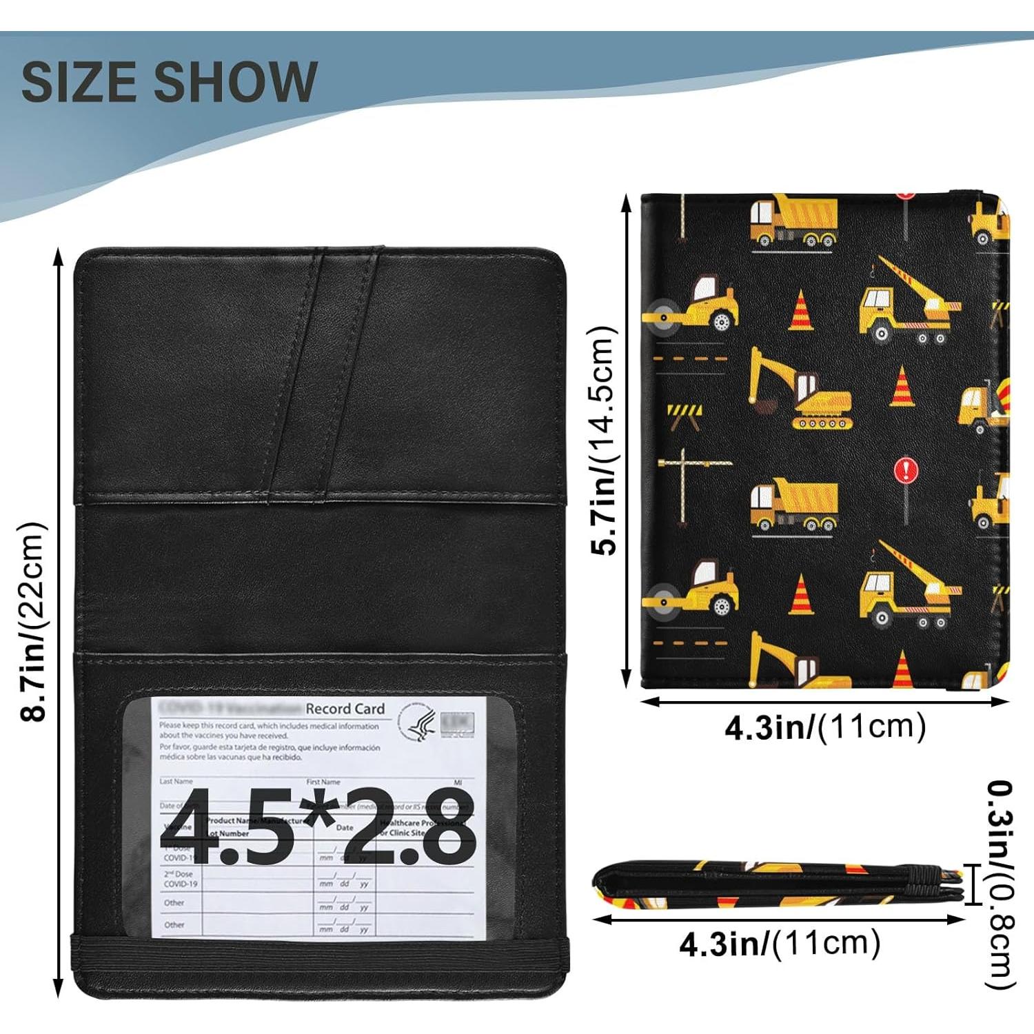 Soporte de Pasaporte y Tarjeta de Vacunas Linqin 2-en-1