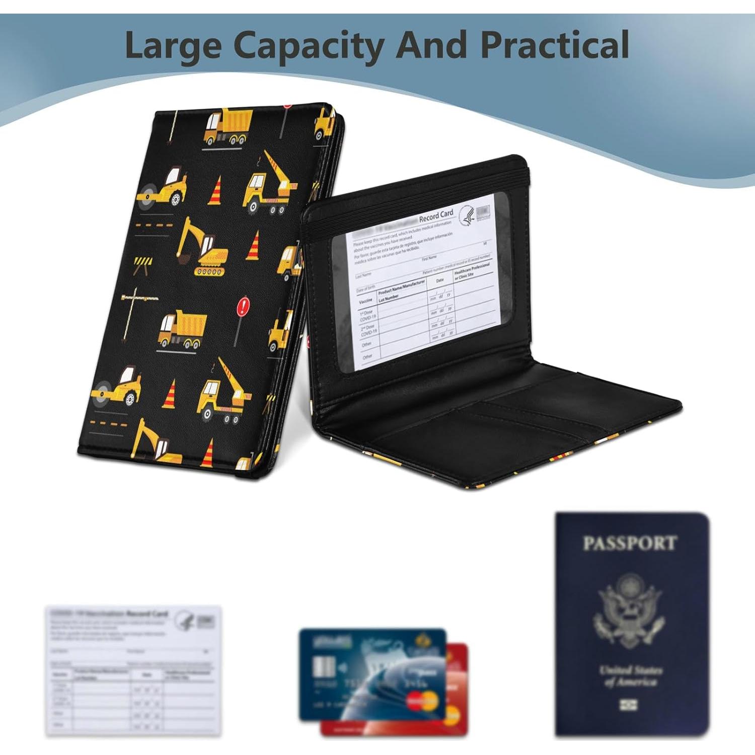 Soporte de Pasaporte y Tarjeta de Vacunas Linqin 2-en-1