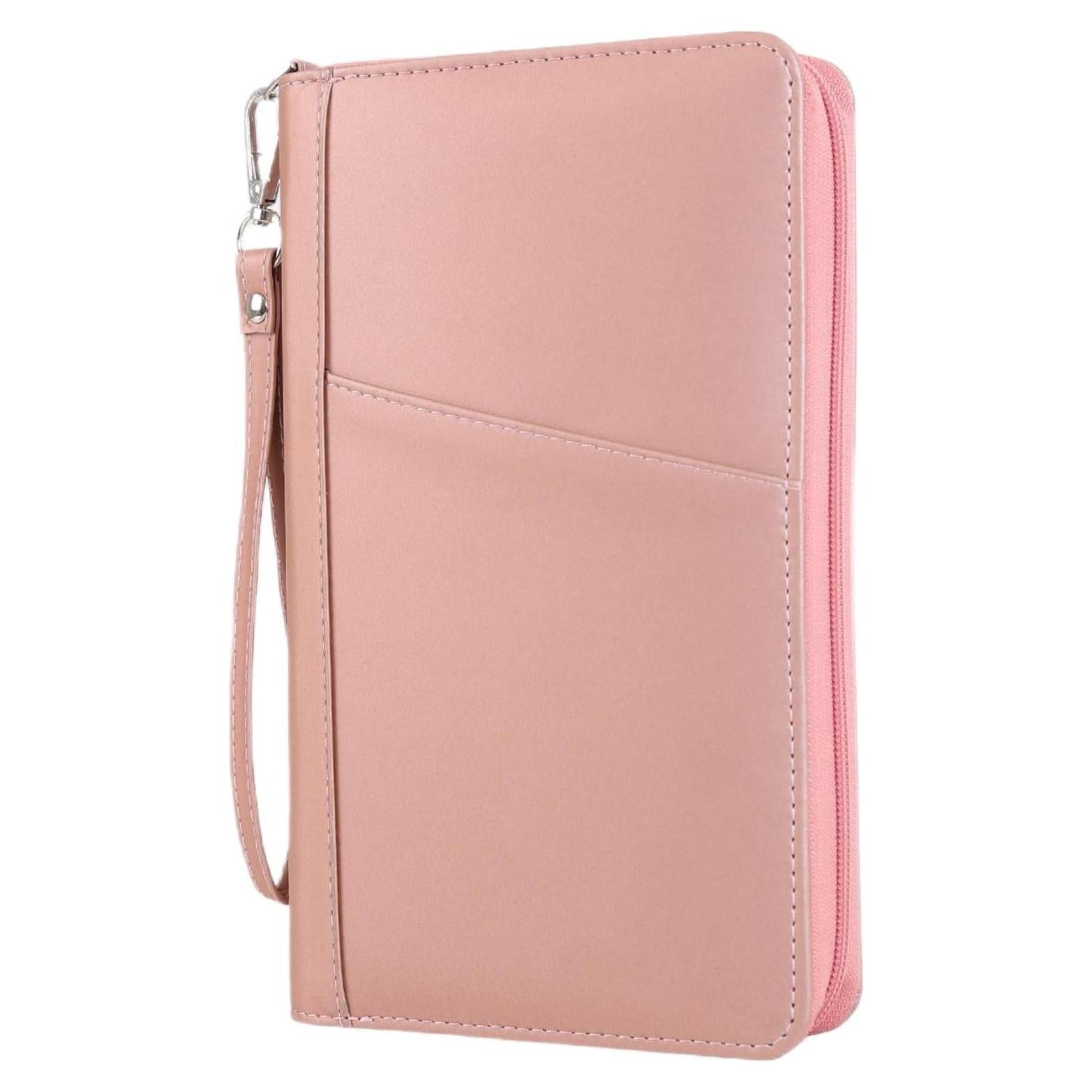 Portafolios de Pasaporte KISSKI Rosa con Bloqueo RFID