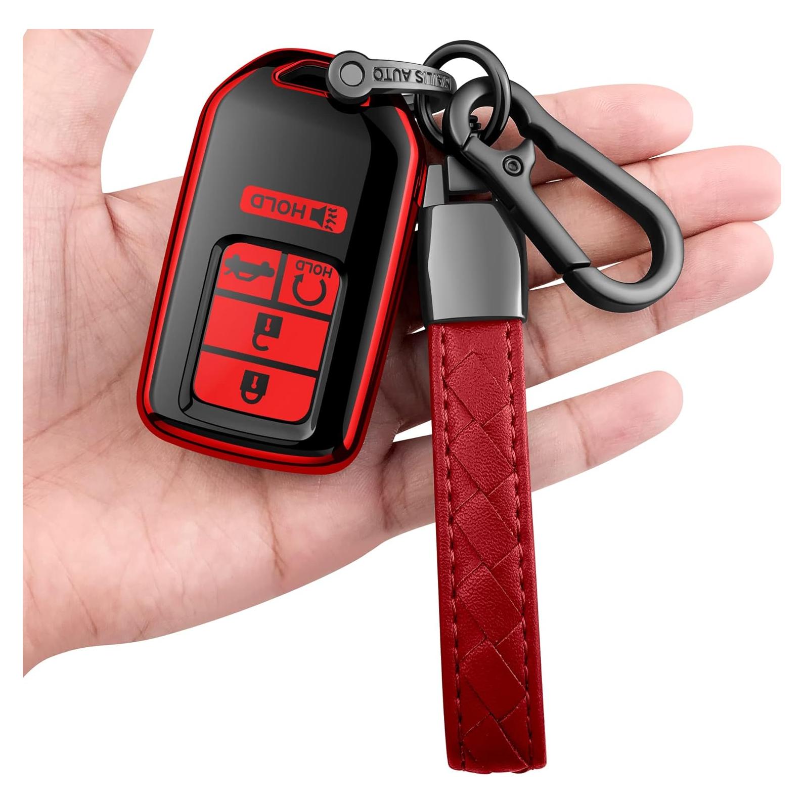 Funda de Llave Sindeda para Honda - Protección TPU Roja