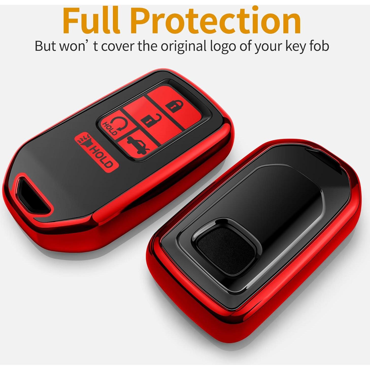 Funda de Llave Sindeda para Honda - Protección TPU Roja