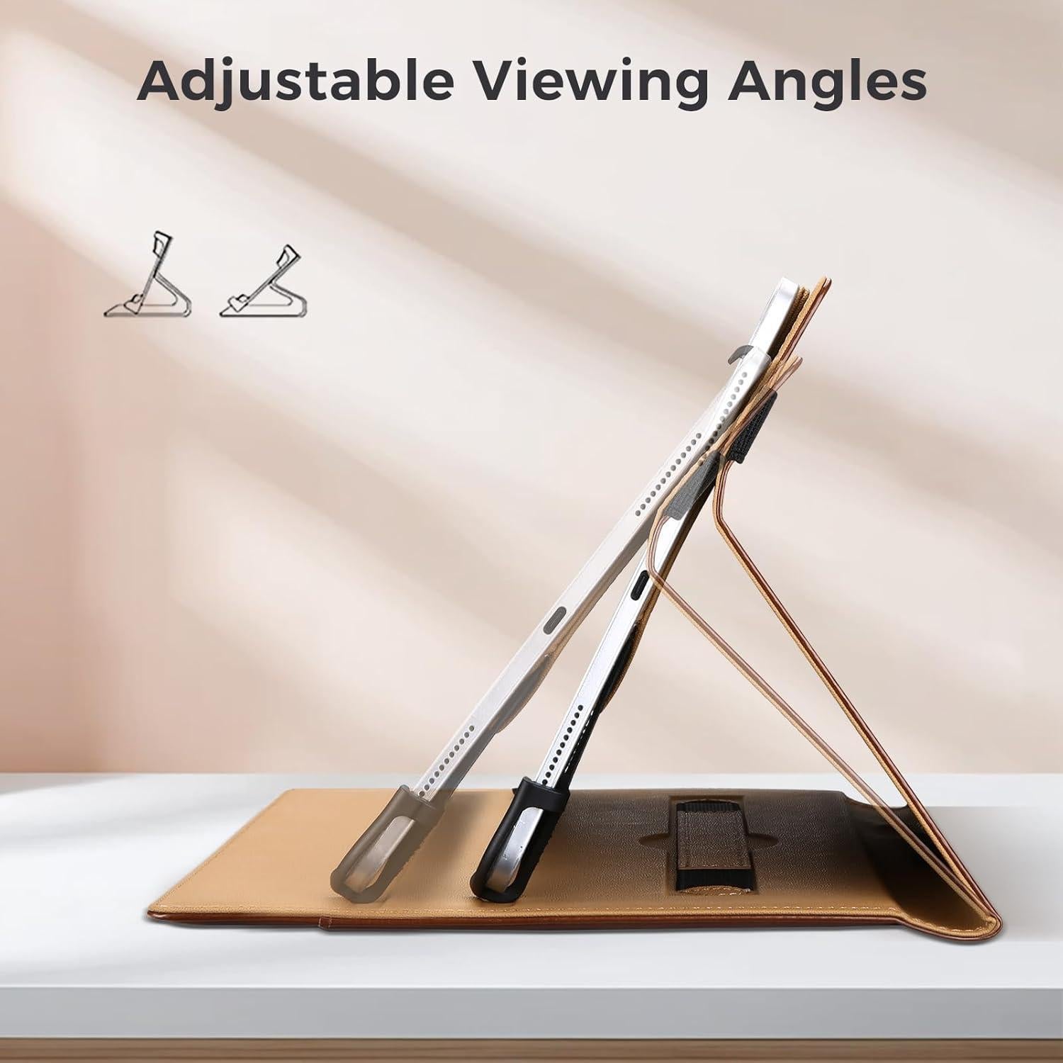 Funda Universal ProCase para Tabletas 9-11" Cuero Marrón