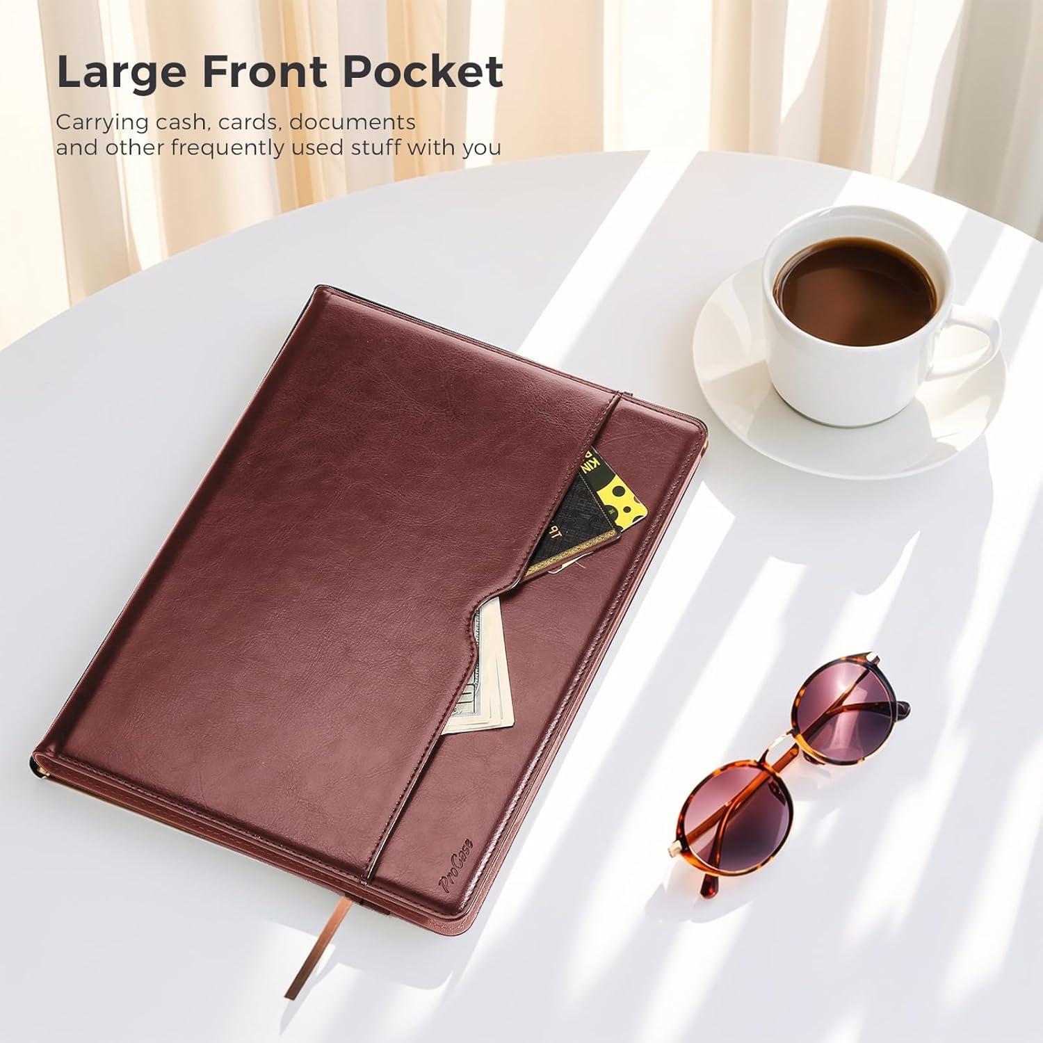 Funda Universal ProCase para Tabletas 9-11" Cuero Marrón