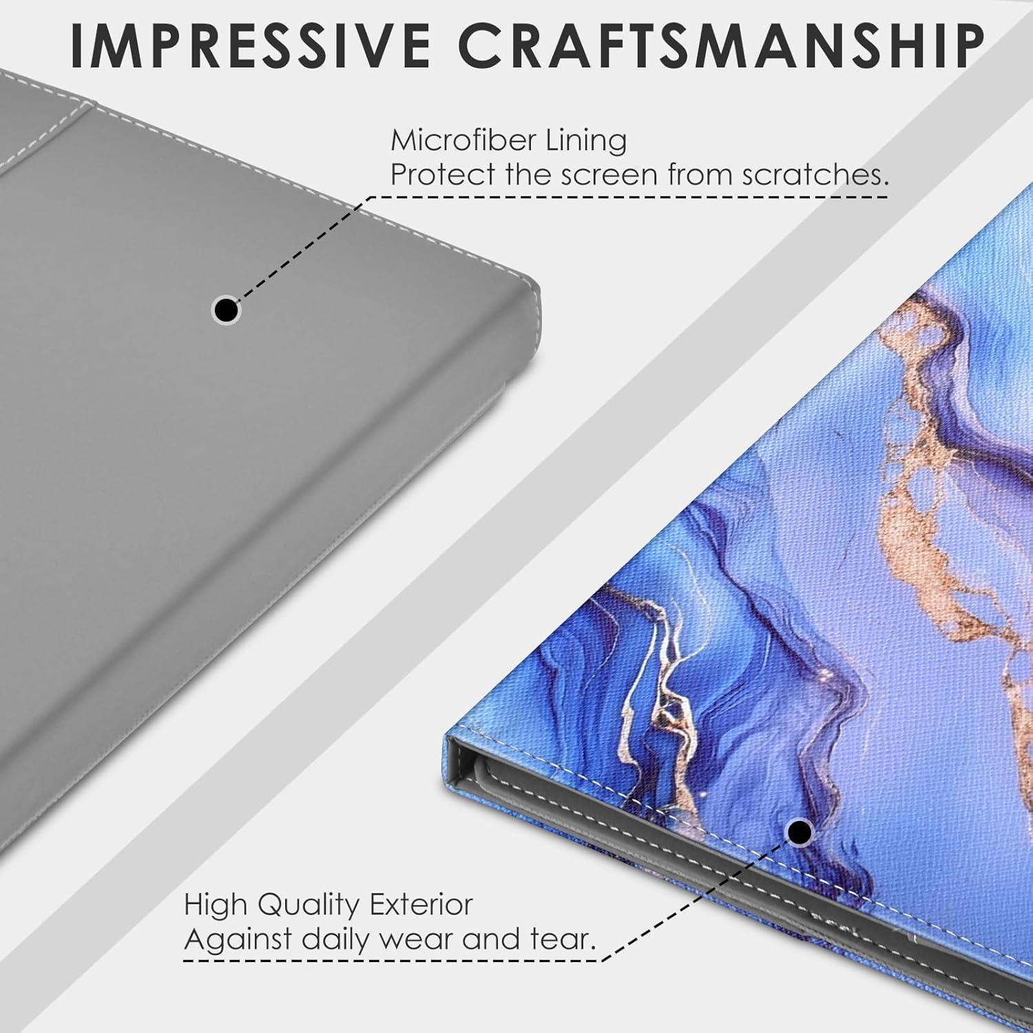 Funda Universal para Tableta 8-8.9" DETUOSI Cuero PU Azul