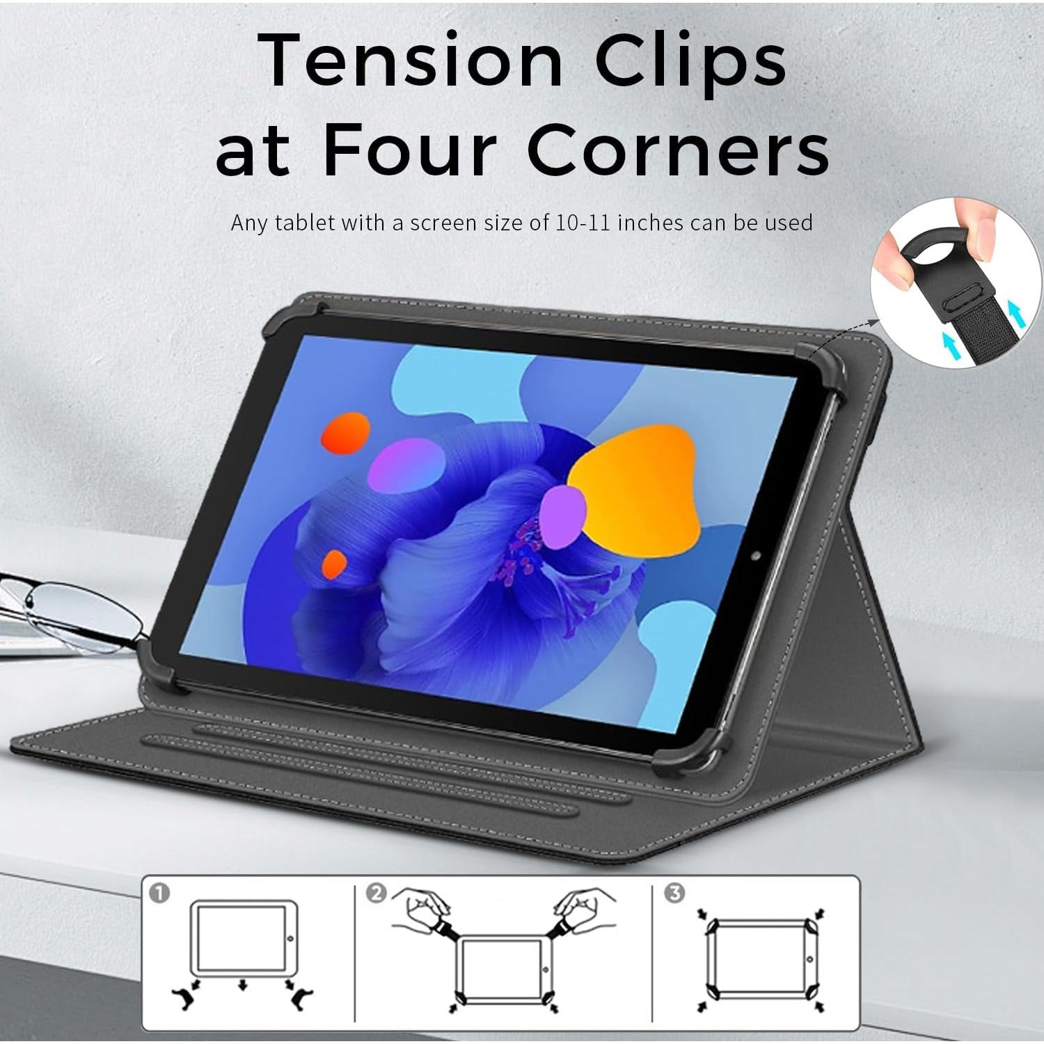 Funda Universal Junfire para Tableta 10-11" con Soporte Stylus