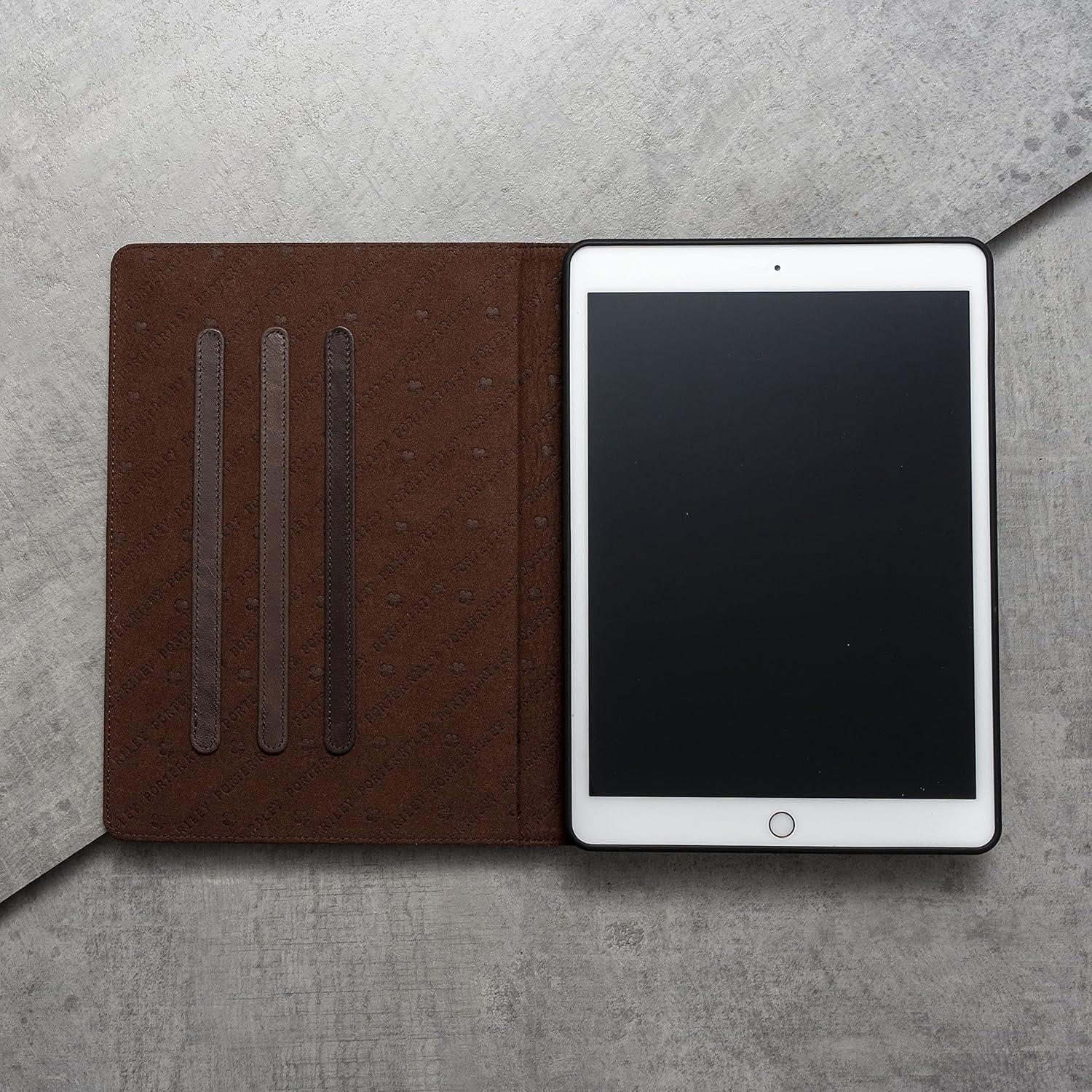 Funda de Cuero Porter Riley para iPad 10.2" 9ª/8ª/7ª Gen - Marrón