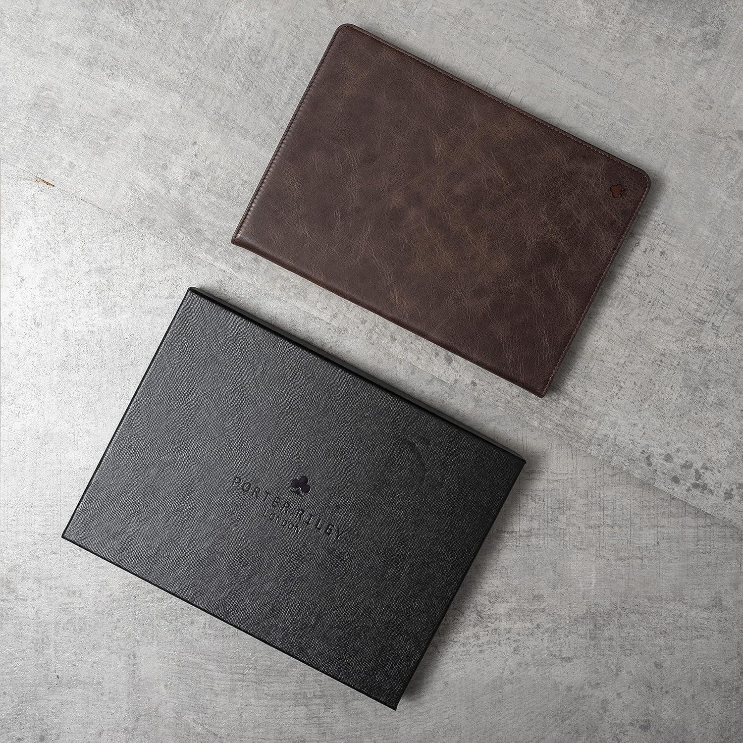 Funda de Cuero Porter Riley para iPad 10.2" 9ª/8ª/7ª Gen - Marrón