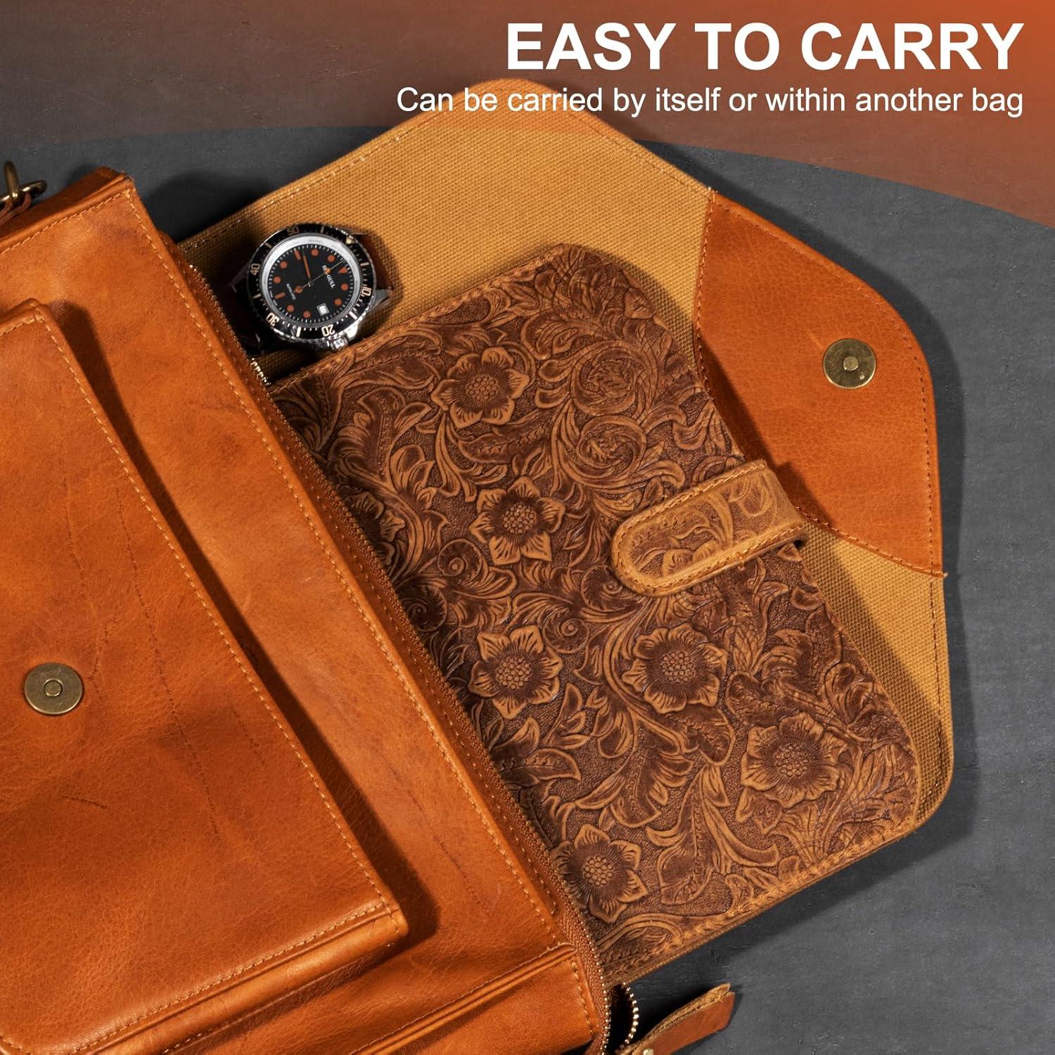 Funda de cuero RMAWRAD para iPad Pro 11" y Galaxy Tab S9