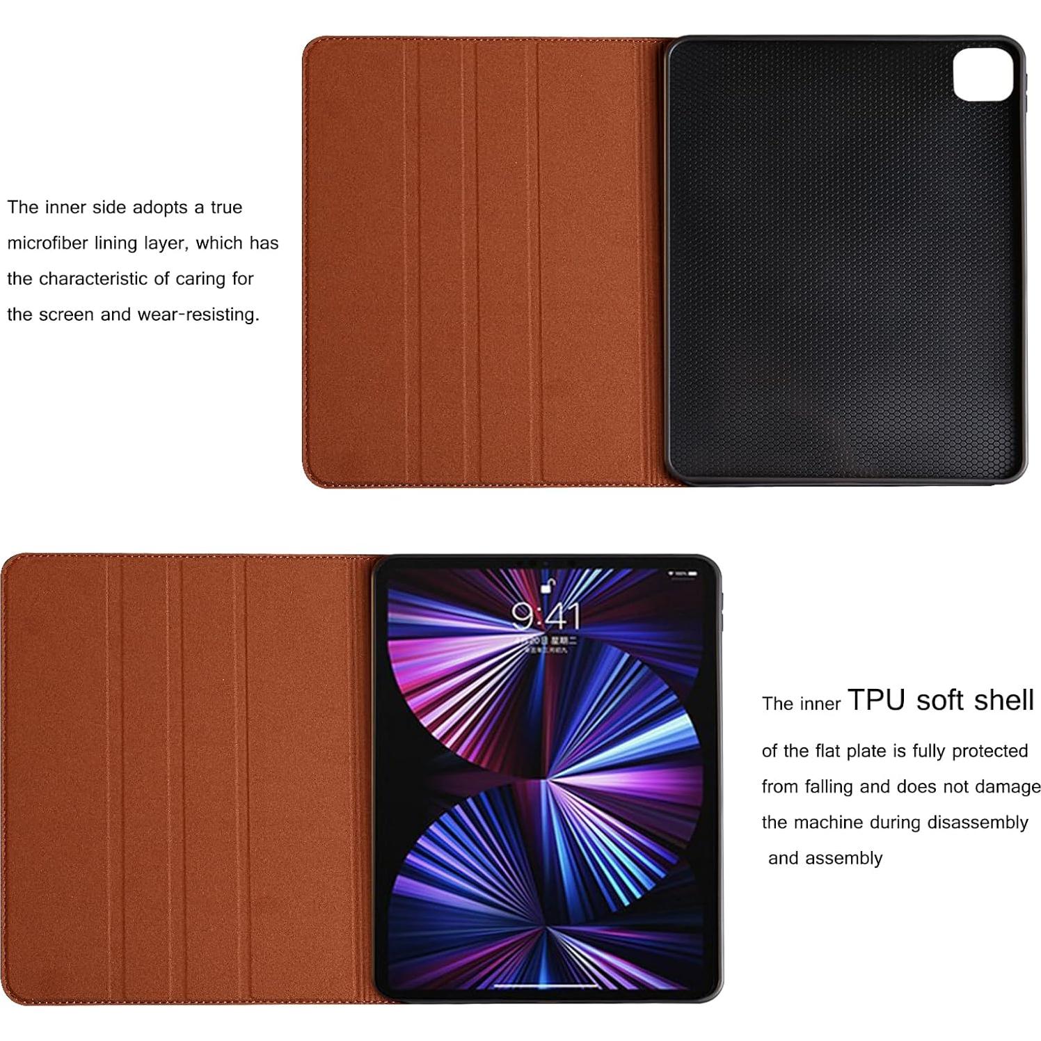 Funda de cuero genuino para iPad 10.2" 9ª/8ª/7ª gen 2021/2020/2019