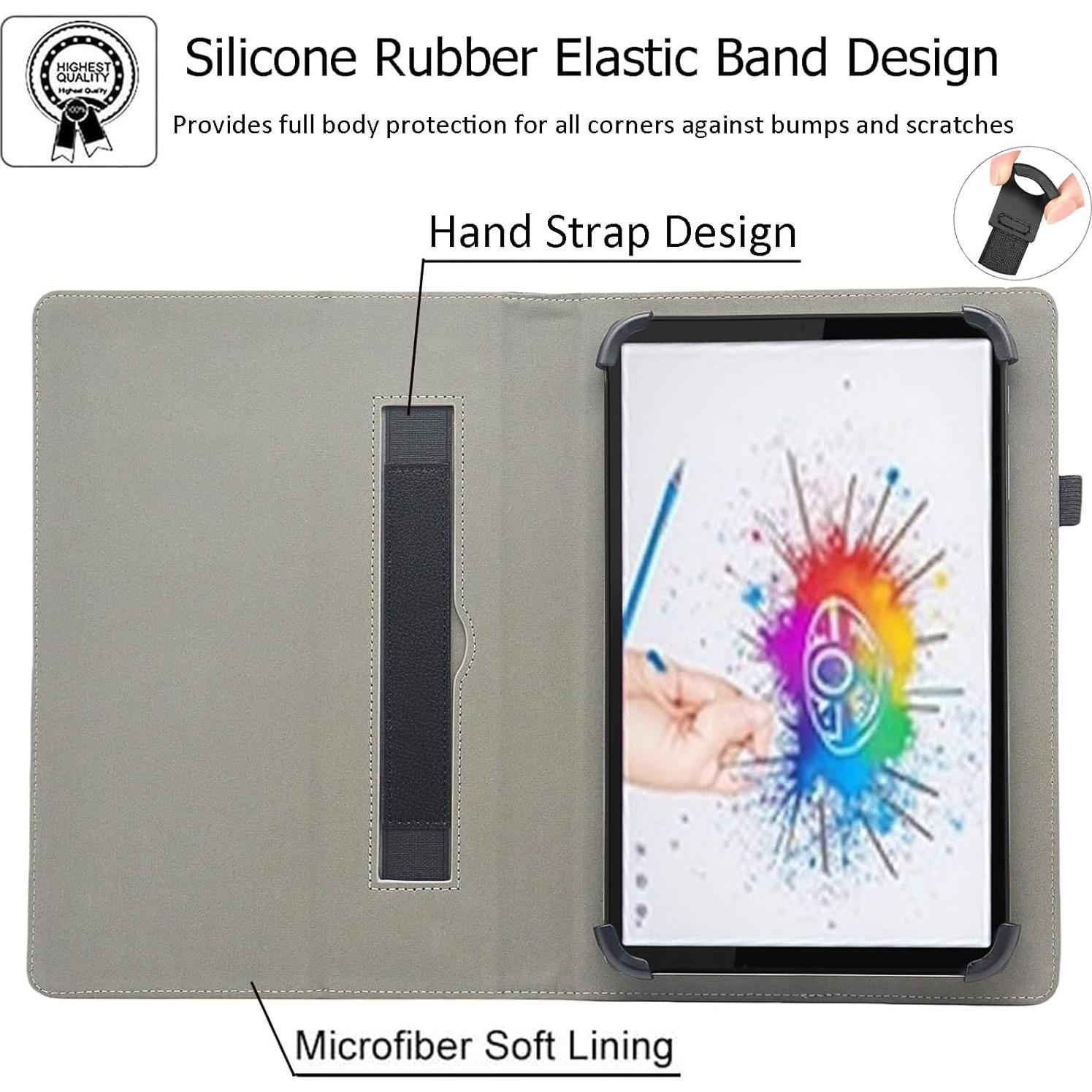 Funda Universal para Tableta Bbjjkkz 8-9 Pulgadas Negra