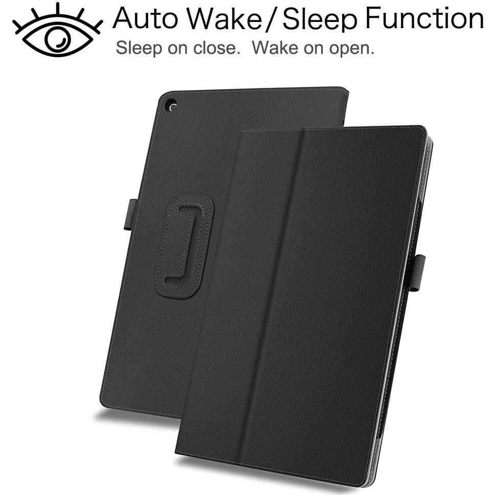 Funda para Tableta Amazon Fire HD 10 2023 - Cuero PU Negro