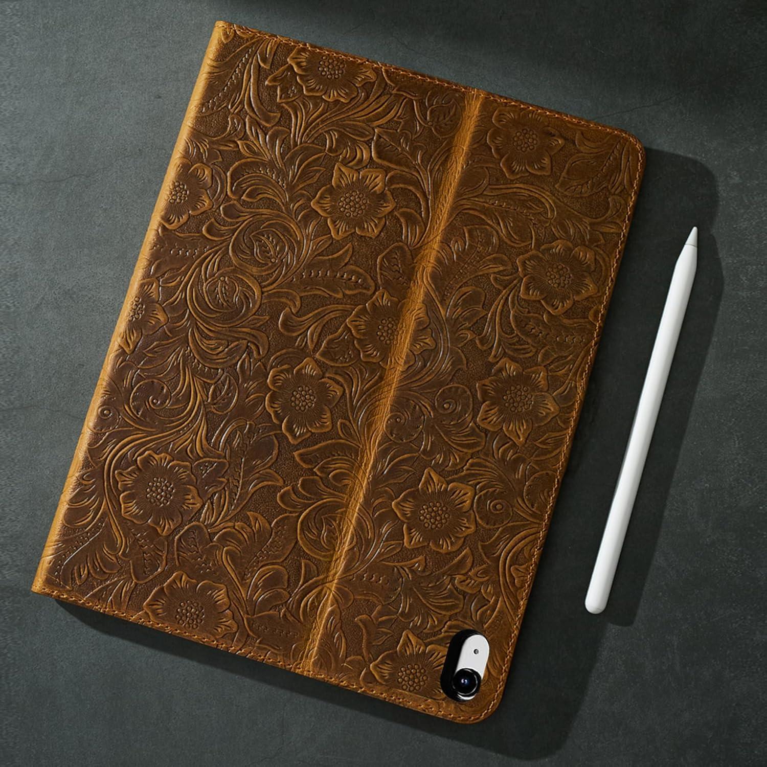 Funda de Cuero Genuino Gexmil para iPad Air 13" M3/M2 2024/2025