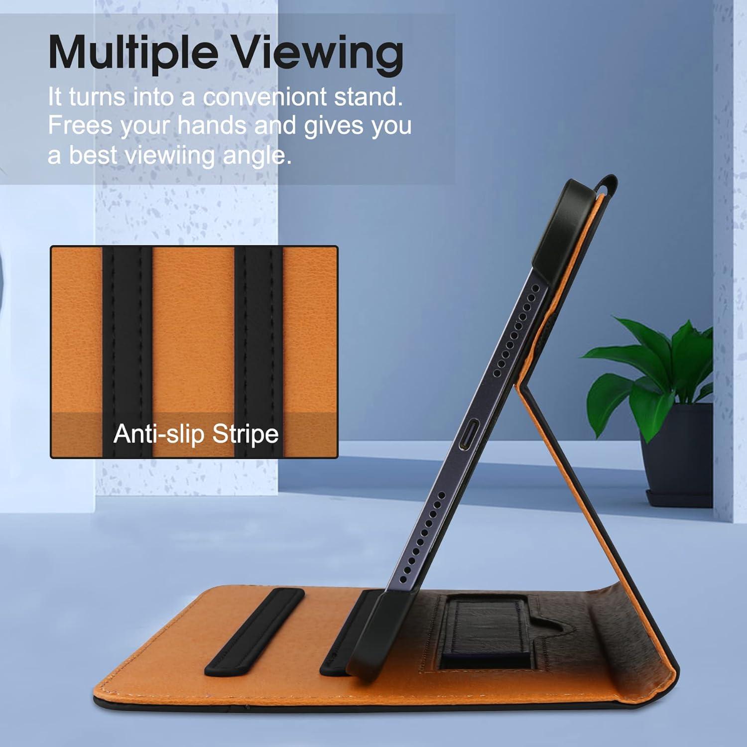 Funda de Folio para iPad Mini 7/6 FANRTE 8.3" Negra