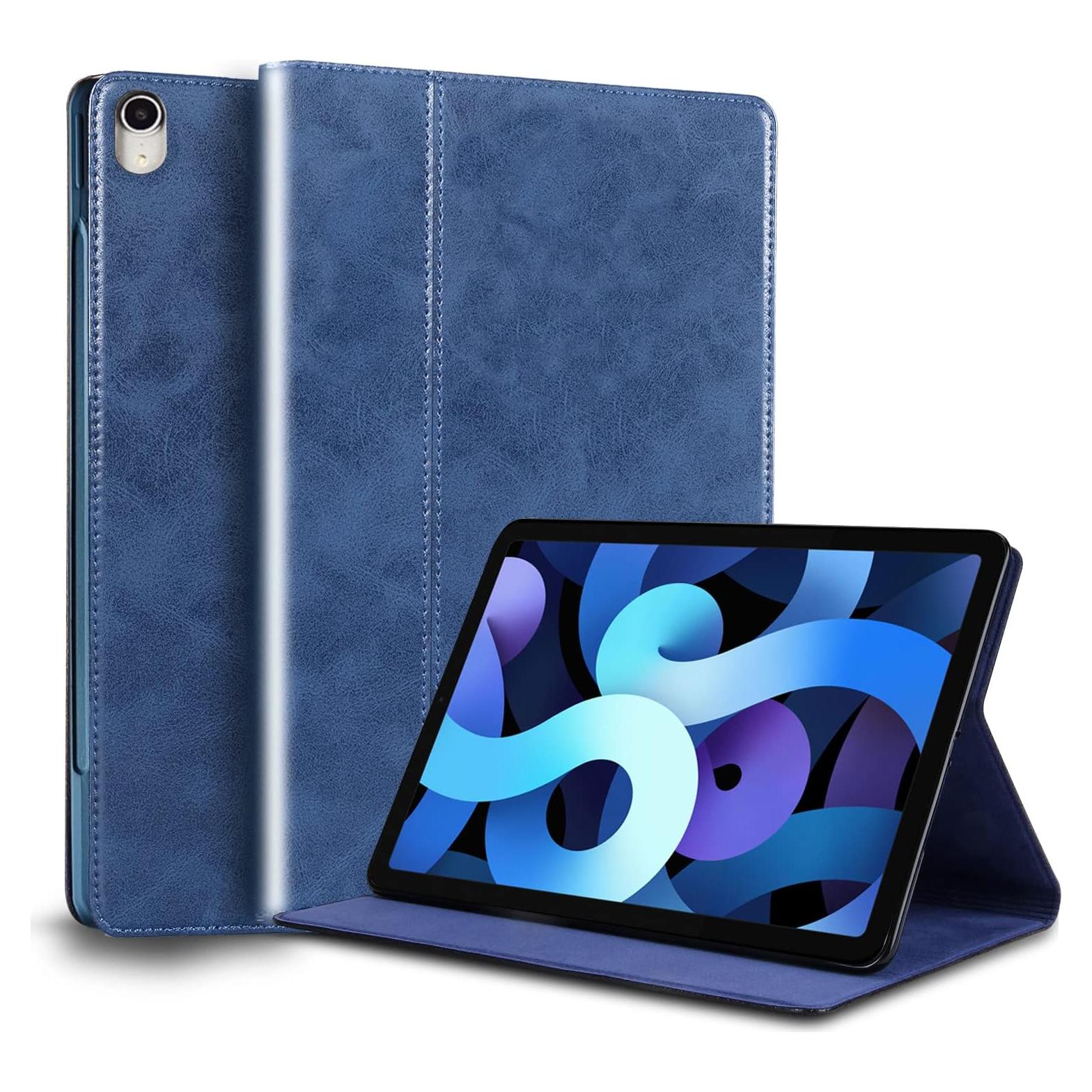 Funda de cuero para iPad Air 10.9" 5ª/6ª Gen - Azul