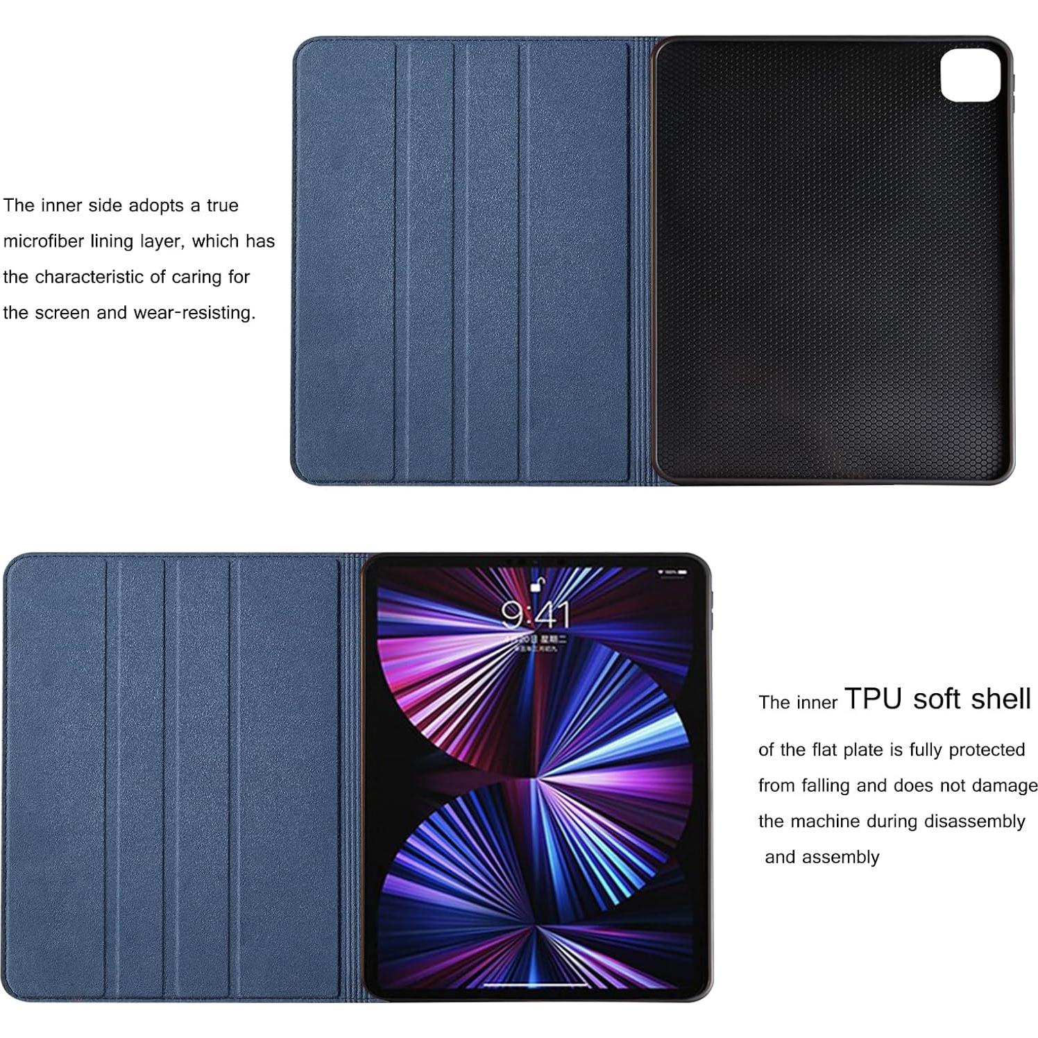 Funda de cuero para iPad Air 10.9" 5ª/6ª Gen - Azul