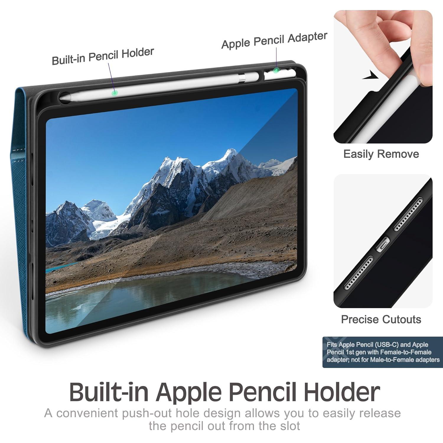 Funda KingBlanc para iPad 11" (A16) y 10.9" 2022, PU