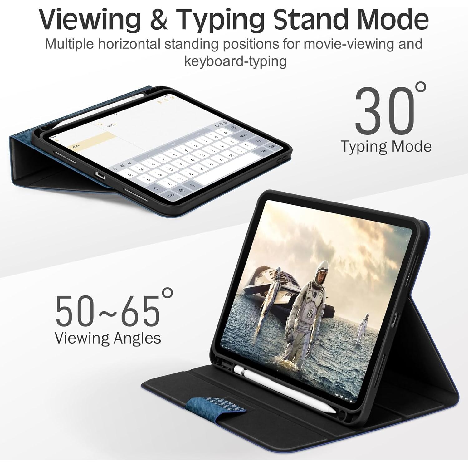 Funda KingBlanc para iPad 11" (A16) y 10.9" 2022, PU