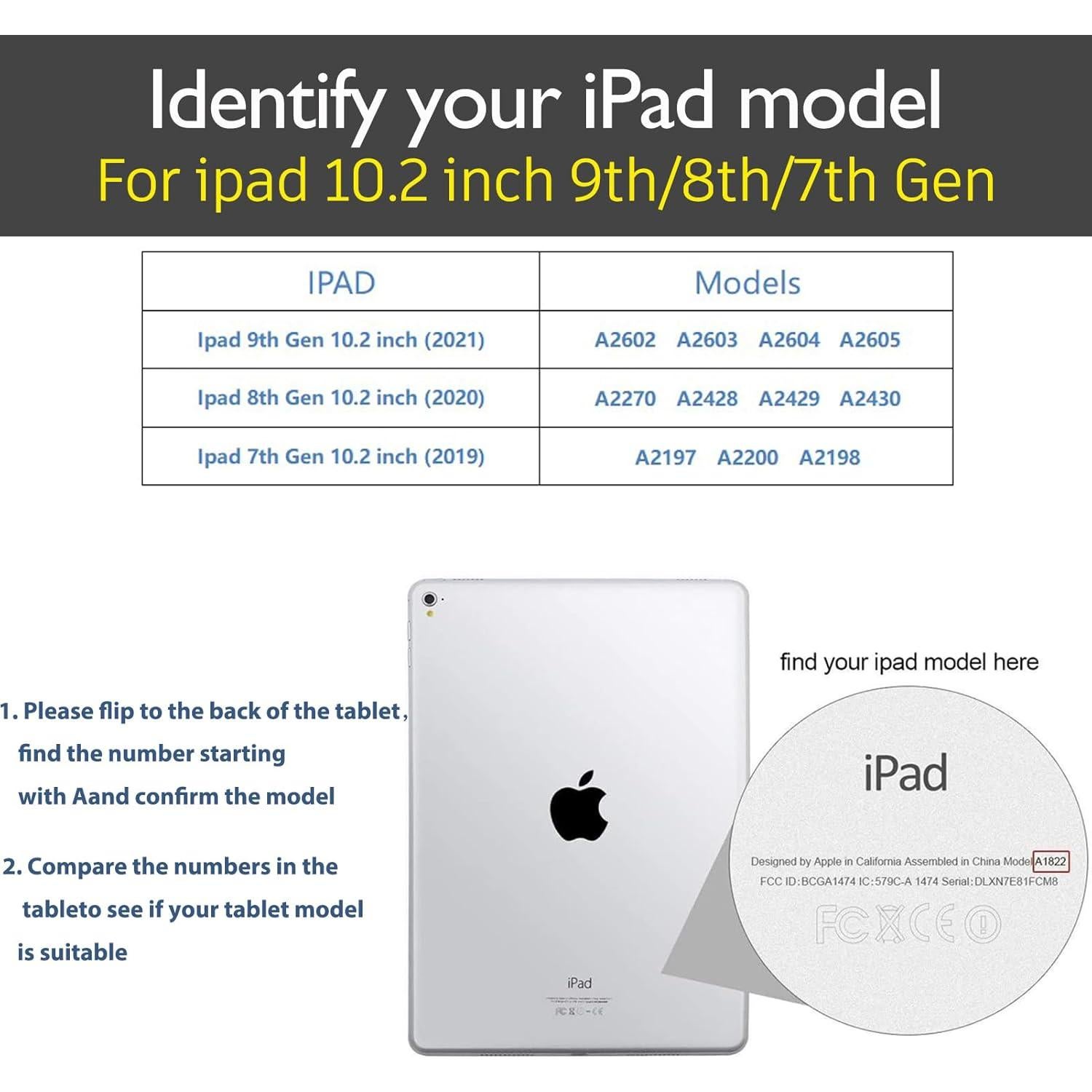 Funda de Cuero Gexmil para iPad 10.2" 9na/8va/7ma Gen. Marrón