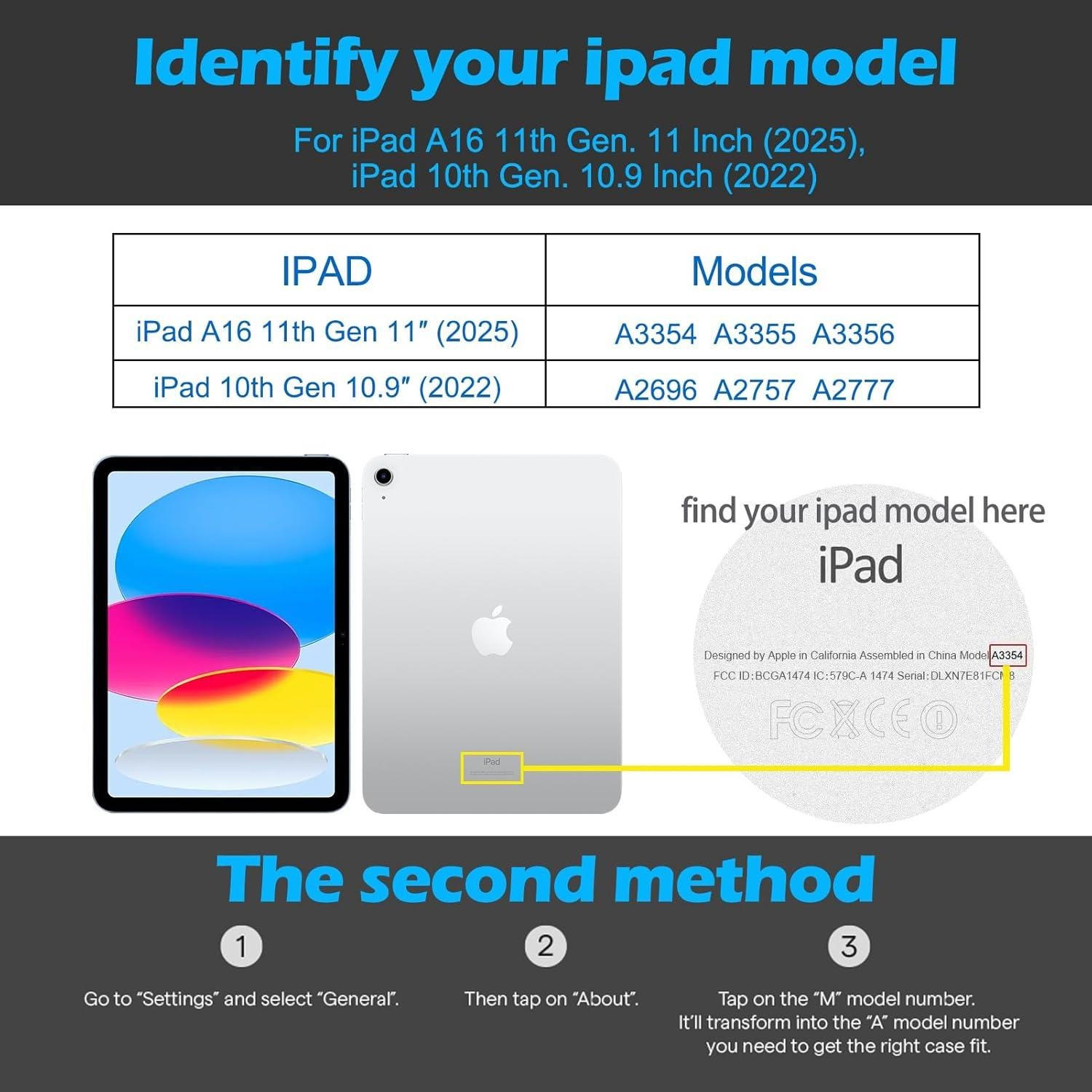 Funda de Cuero Gexmil para iPad 11" y 10.9" - Marrón