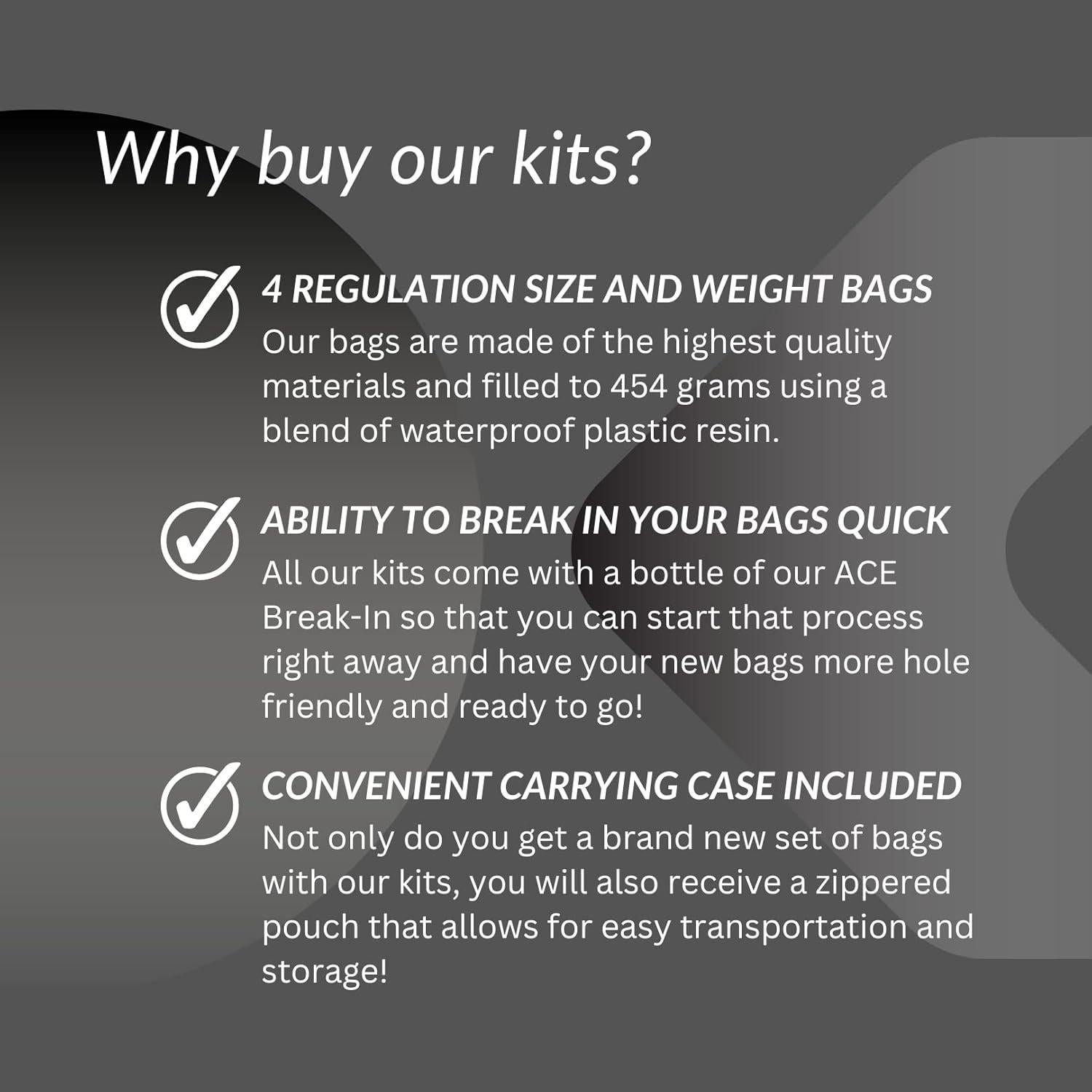 Bolsas de Cornhole ACE Pro Cluster Flux - Set de 4