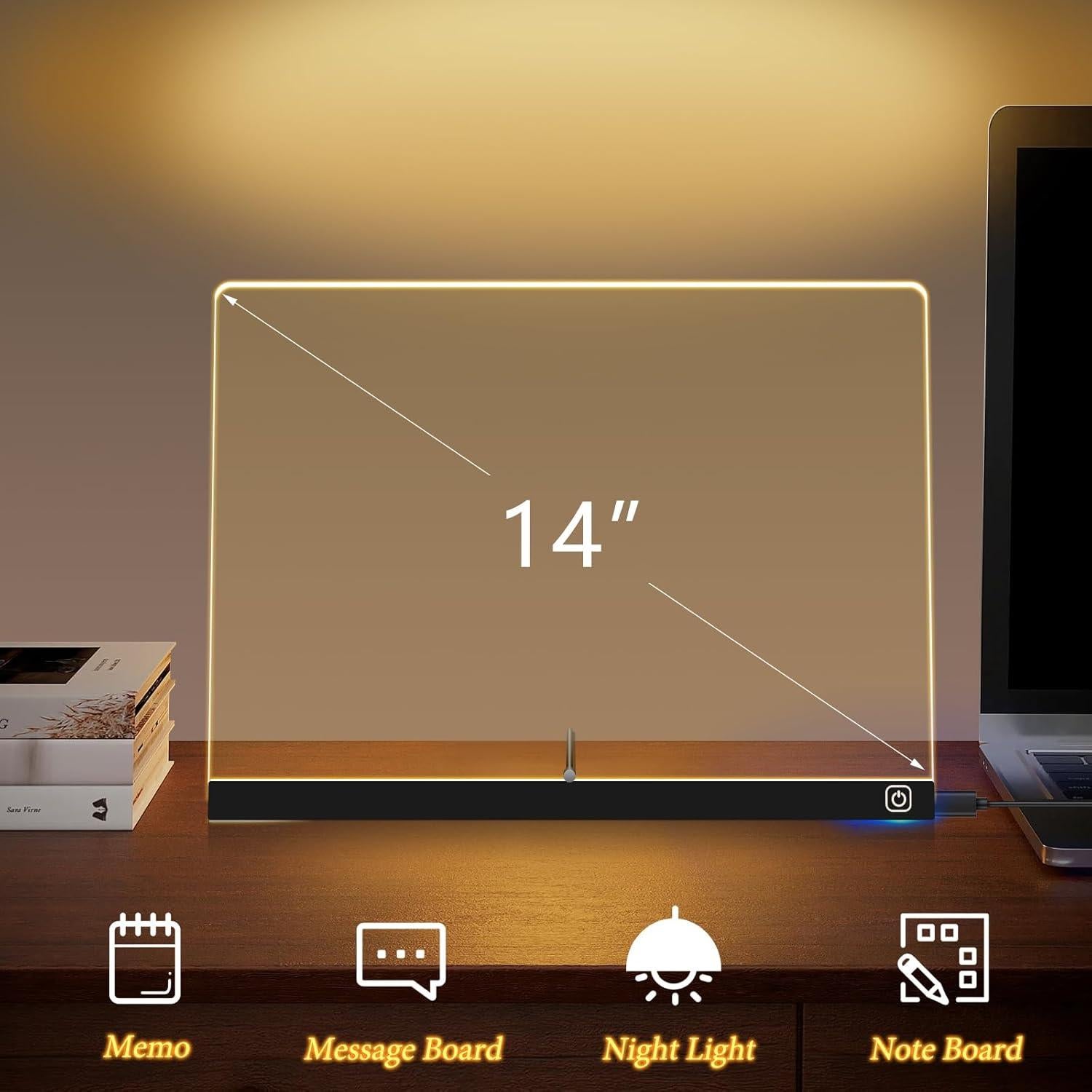 Tablero de Dibujo LED Exbelle 35.56 cm 7 Colores Borrable