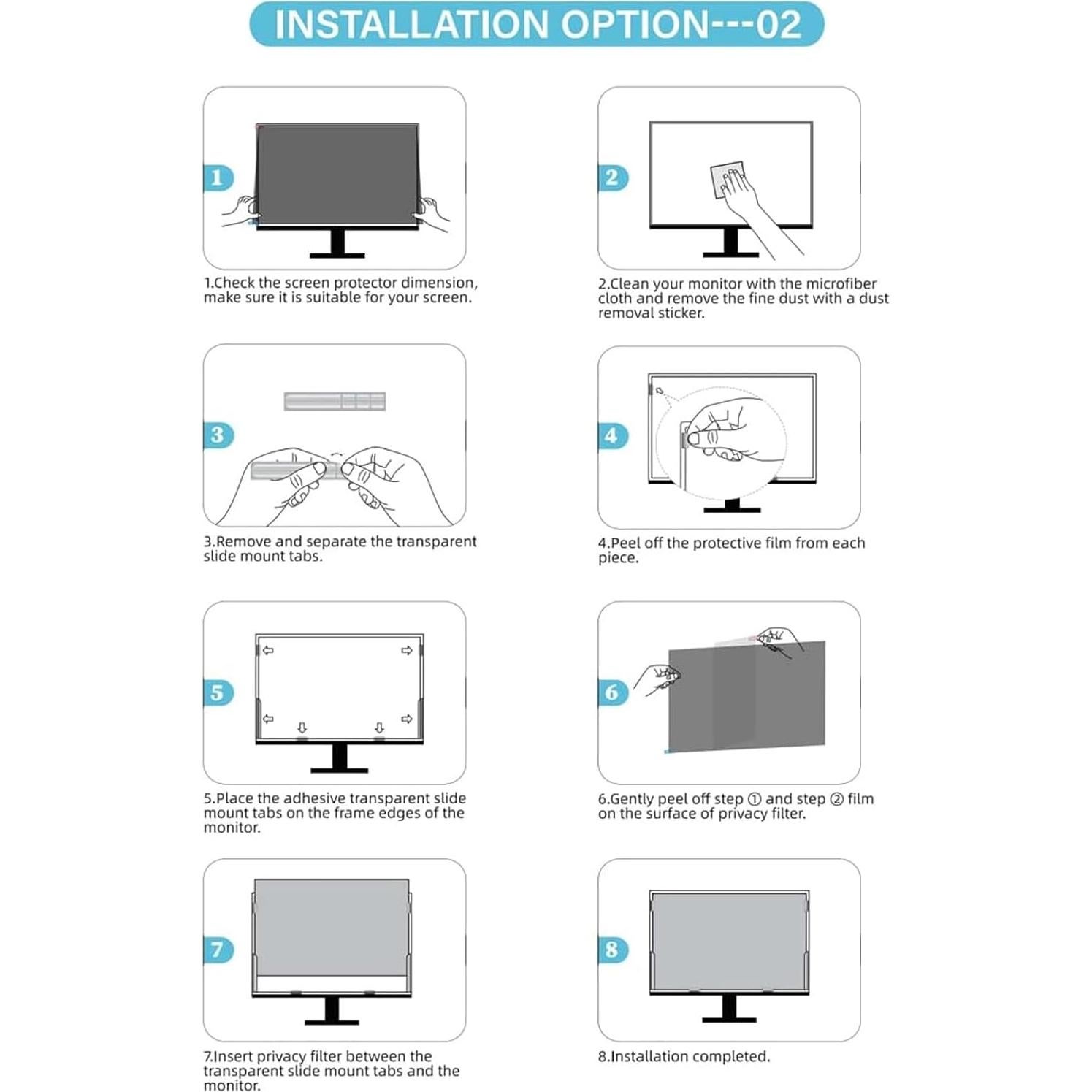 Tiras Adhesivas para Filtro de Pantalla Pomya - 5 Kits Reemplazo