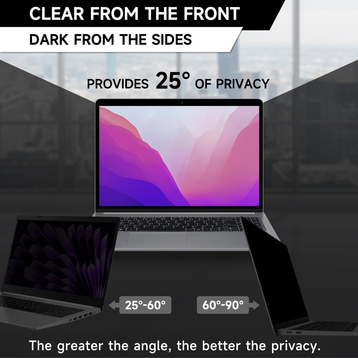 Protector de Pantalla de Privacidad ANTOGOO V para MacBook Air 13"