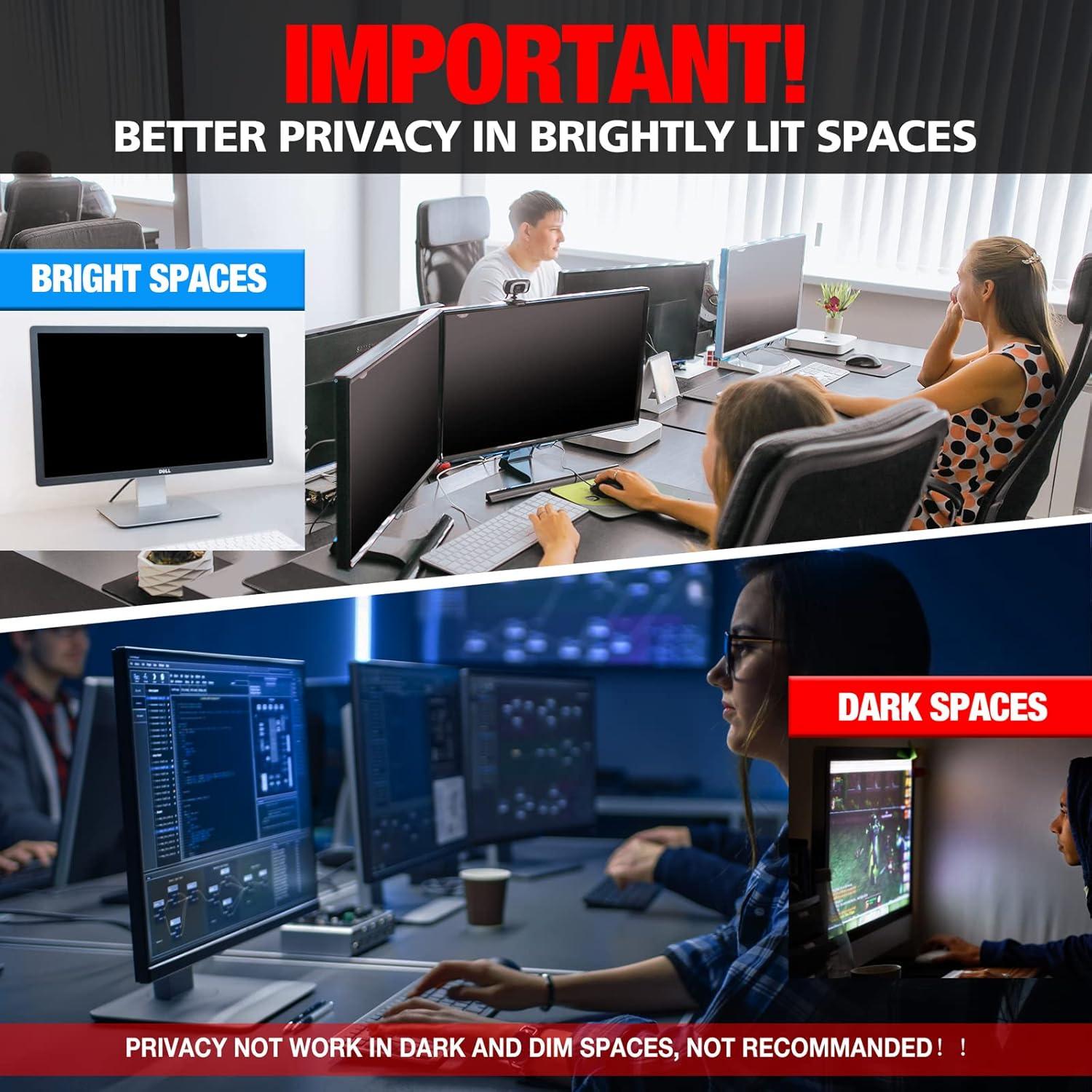 Filtro de Pantalla de Privacidad Izmapaic 24" 16:9 Antirreflejo