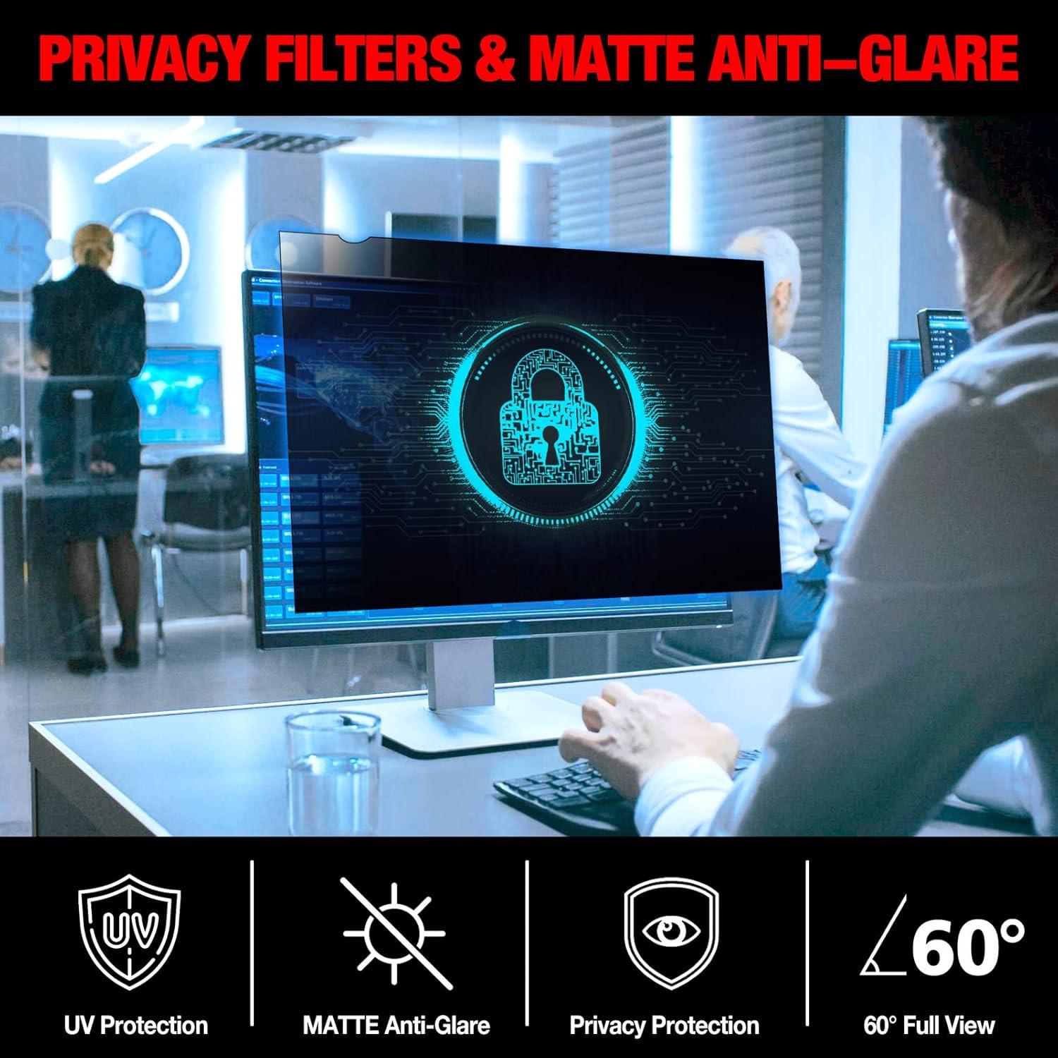 Filtro de Pantalla de Privacidad Izmapaic 24" 16:9 Antirreflejo