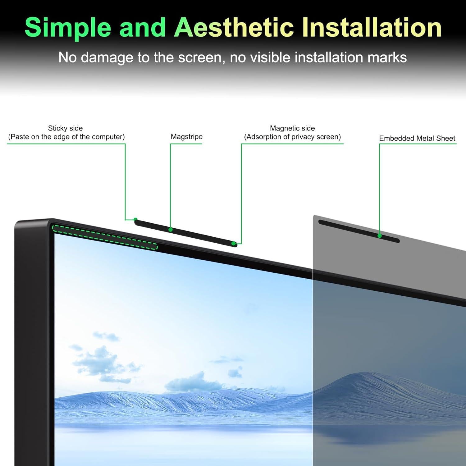 Pantalla de Privacidad Magnética LUSA DESIGN 27" Antirreflejo