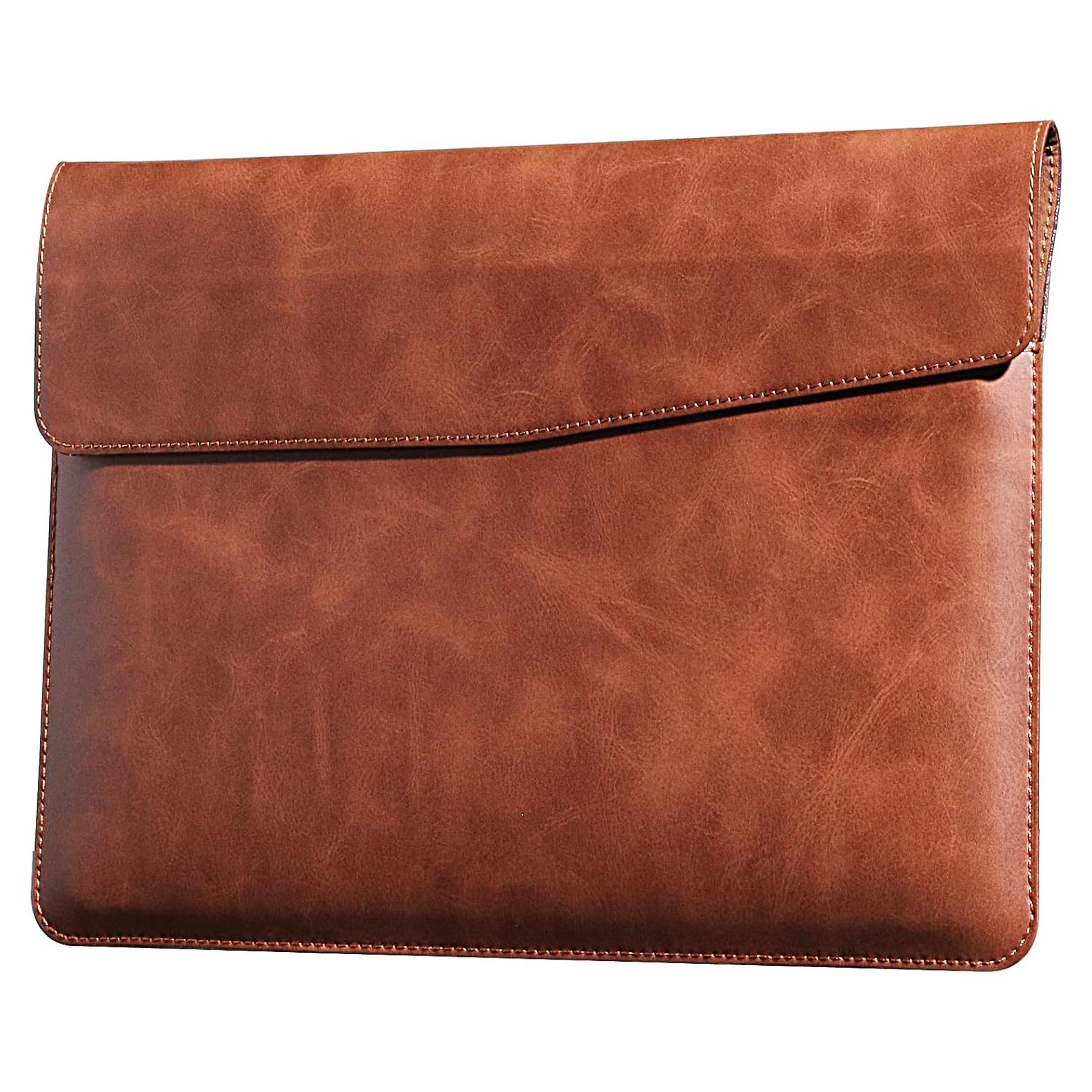 Funda de cuero marrón para laptop 13" MacBook Pro/Air