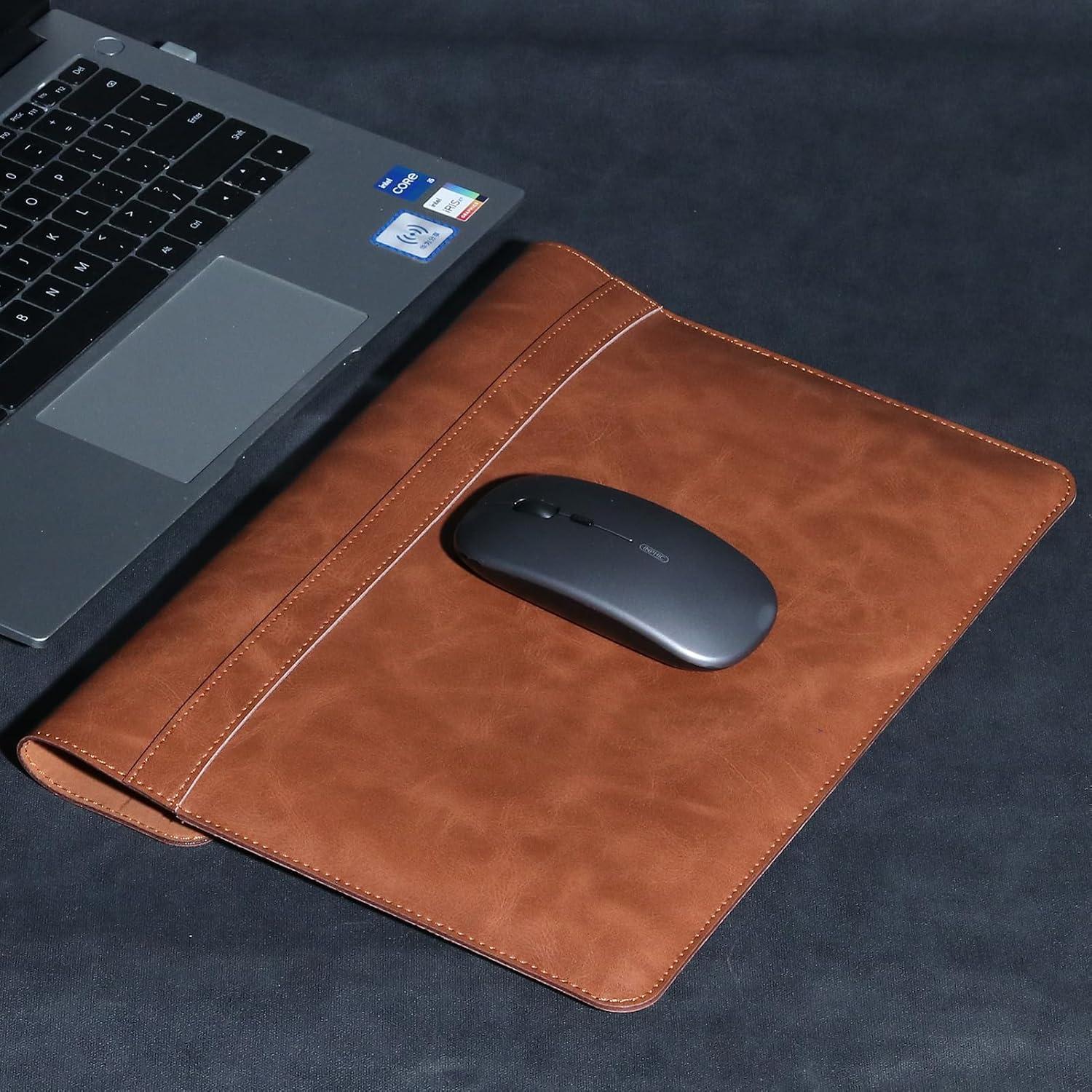 Funda de cuero marrón para laptop 13" MacBook Pro/Air