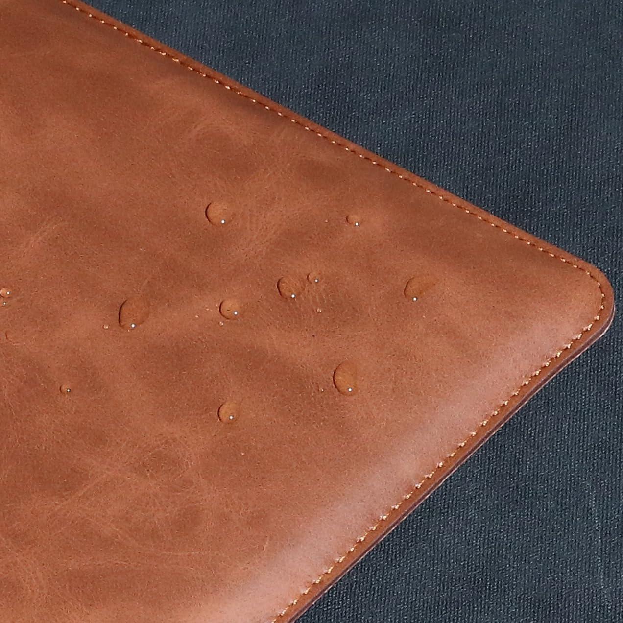 Funda de cuero marrón para laptop 13" MacBook Pro/Air