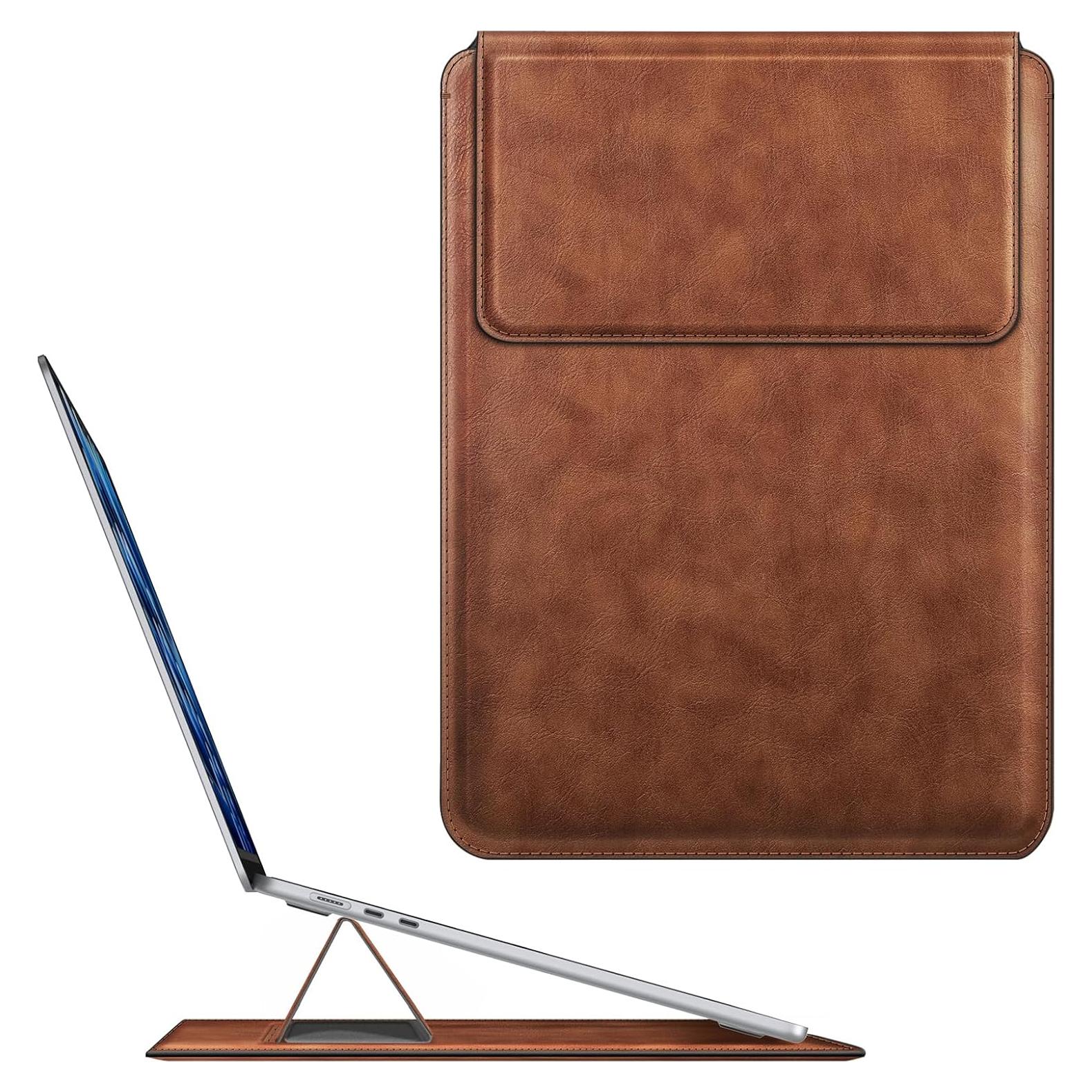 Funda Fintie delgada para MacBook Air/Pro 15-16 Pulgadas - Marrón