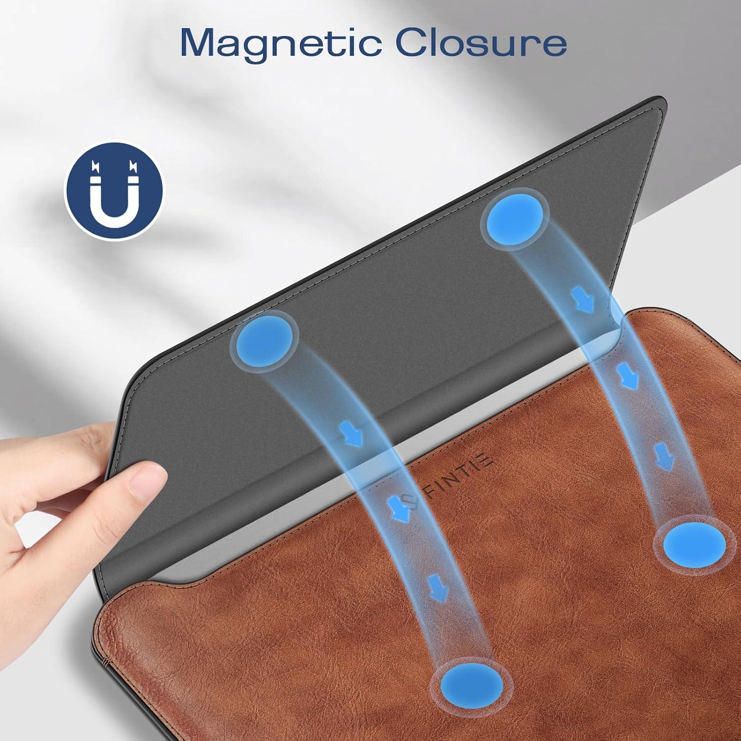 Funda Fintie delgada para MacBook Air/Pro 15-16 Pulgadas - Marrón