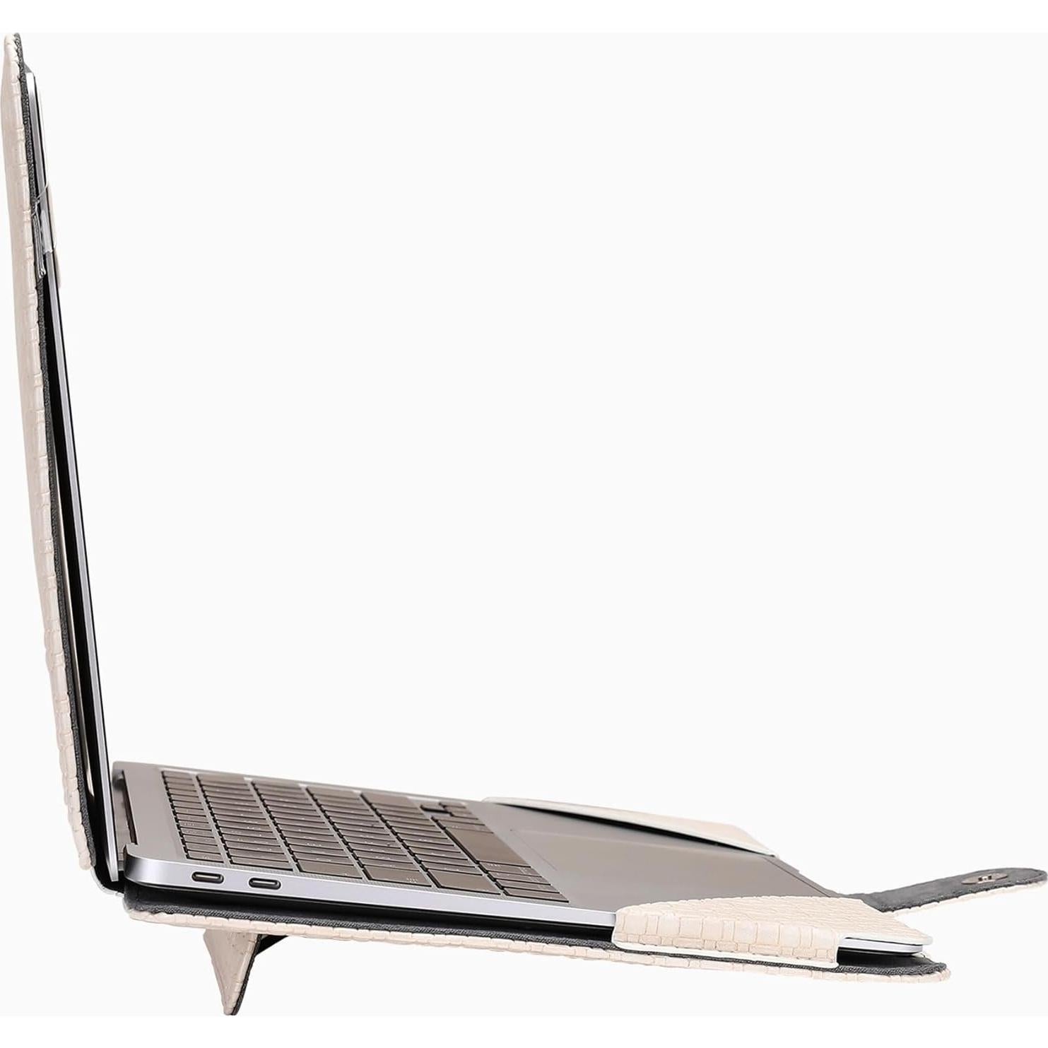 Funda MOSISO para MacBook Air/Pro 13" Beige PU