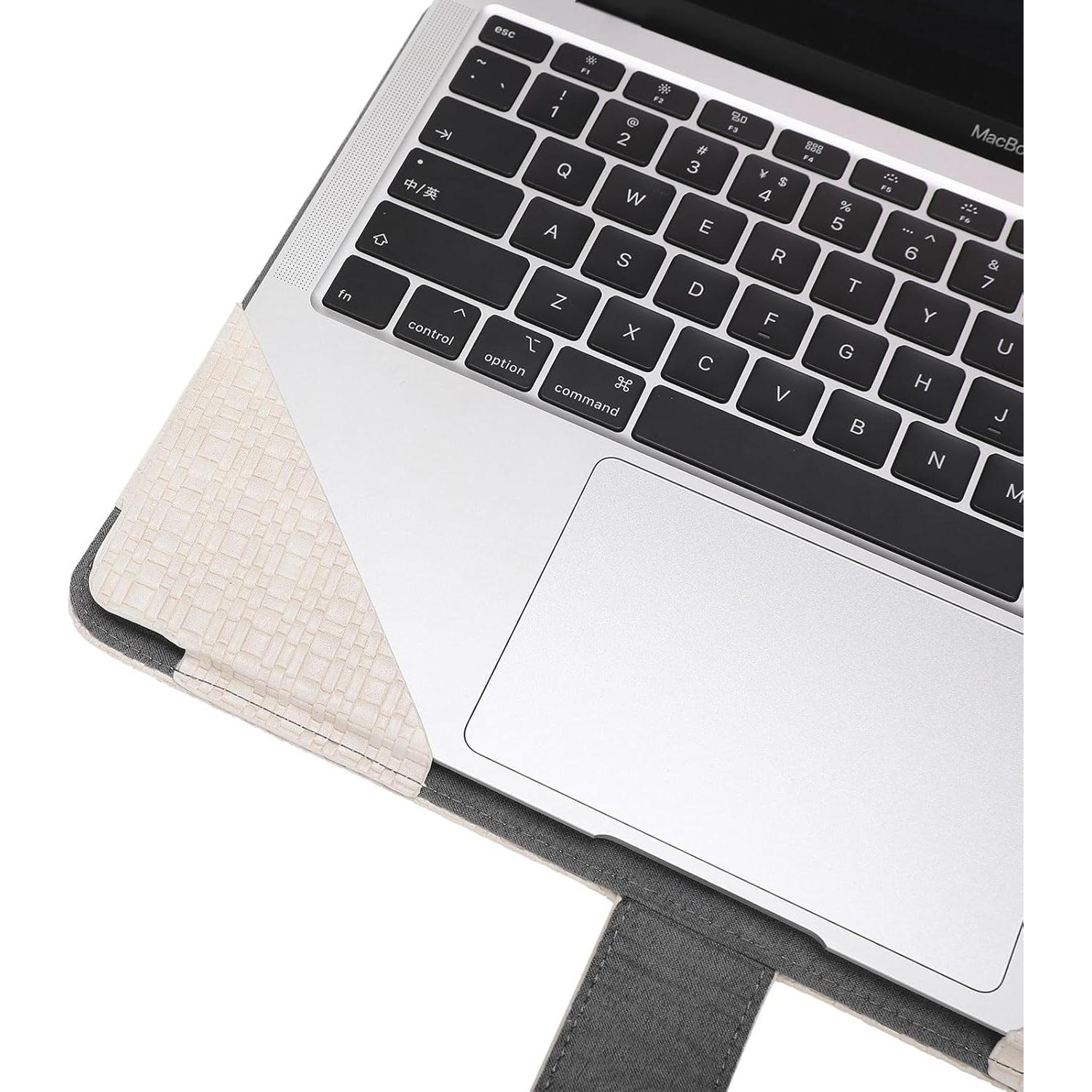 Funda MOSISO para MacBook Air/Pro 13" Beige PU