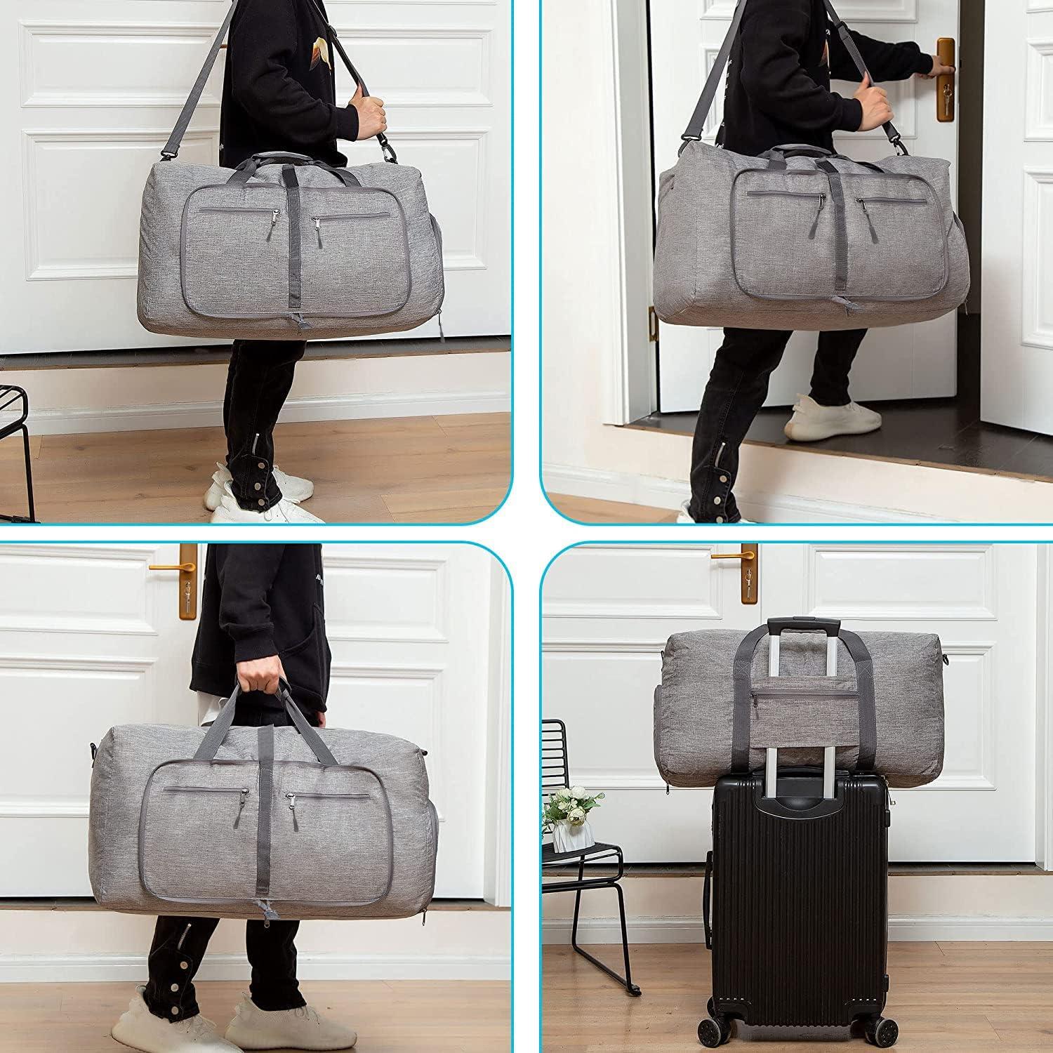 Bolsa de viaje Vomgomfom 65L Plegable con Compartimento