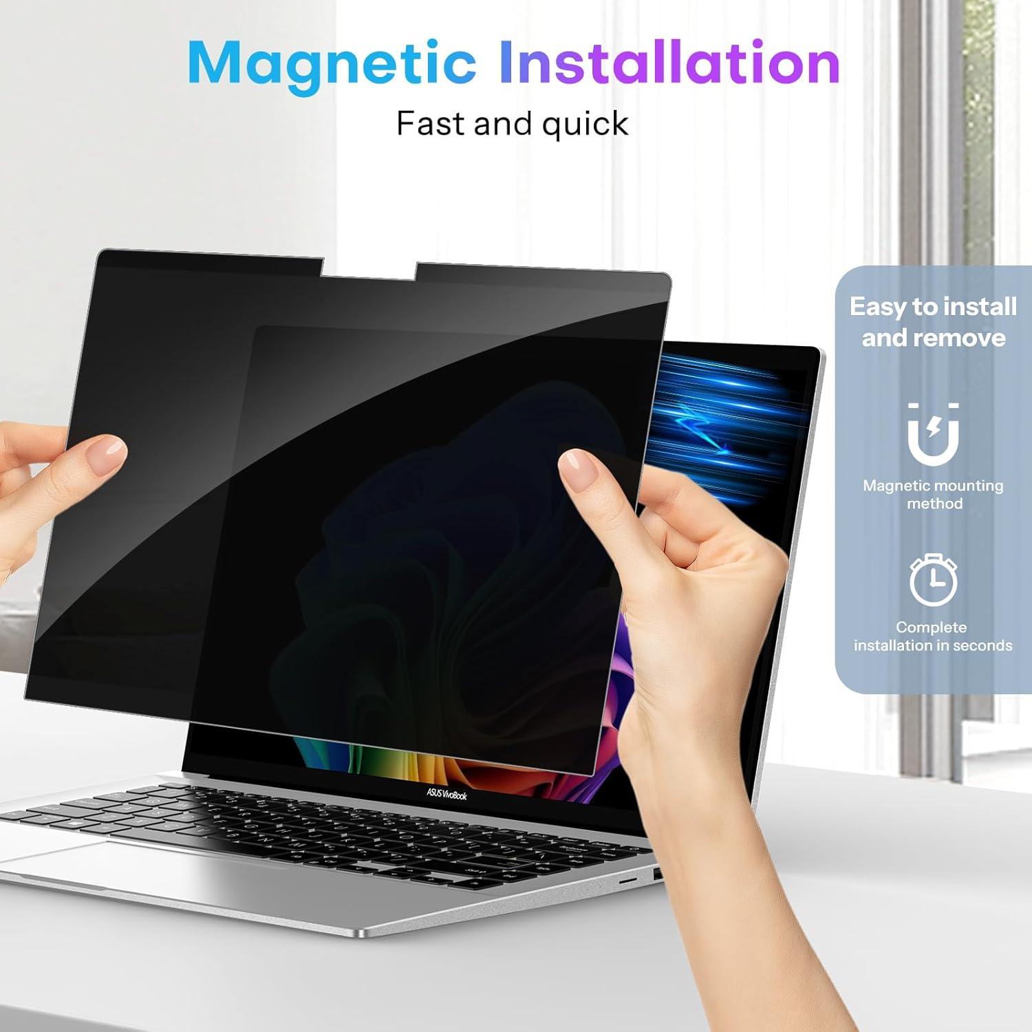 Pantalla de Privacidad Magnética OMOTON 13.3" Filtro Anti-Ojos