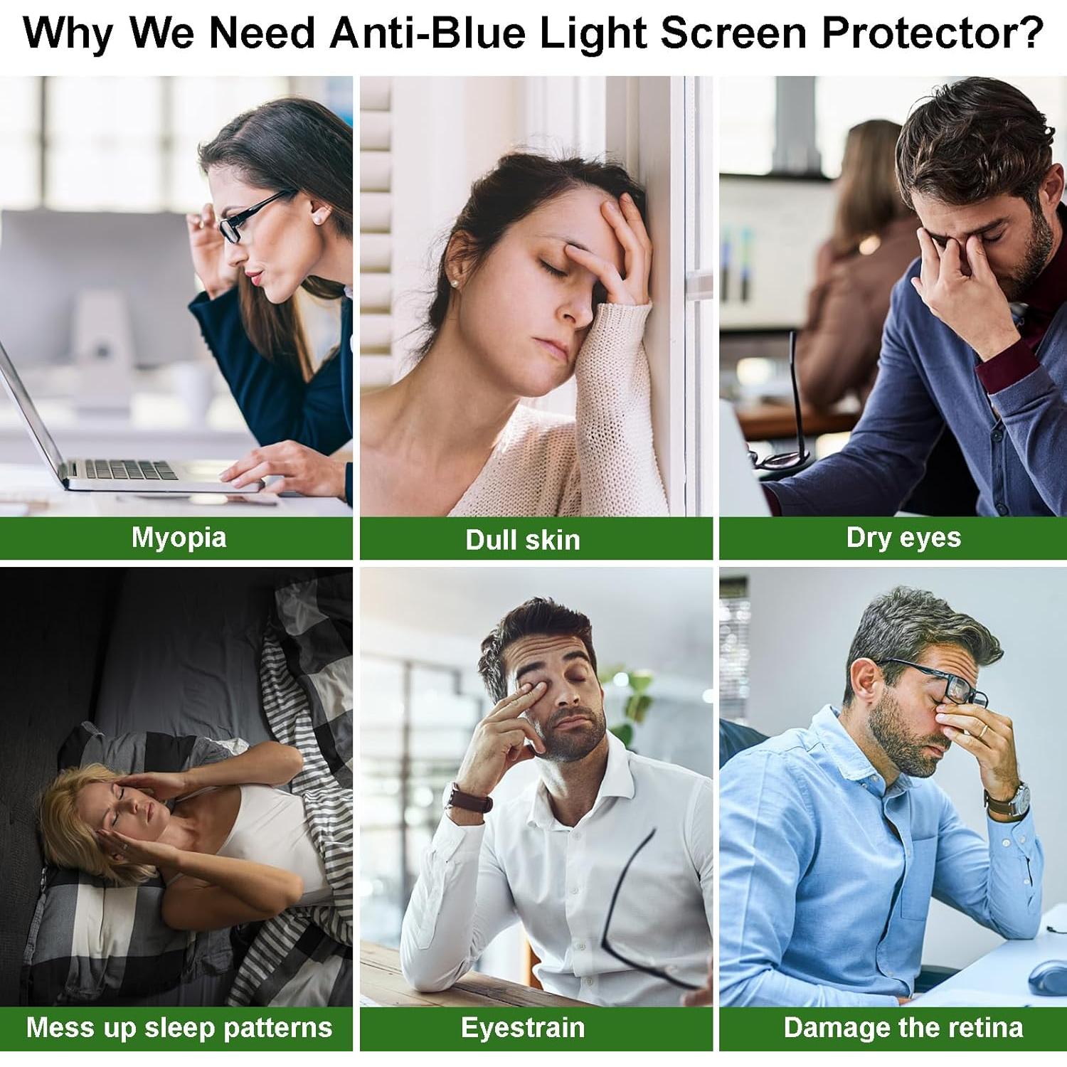 Paquete de 2 Protectores de Pantalla 15.3" LILIONGTH Anti-Luz Azul