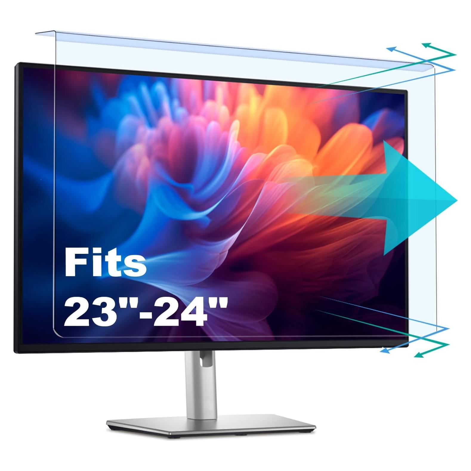 Protector de Pantalla Anti-Luz Azul Pozlle 23-24" para Monitores